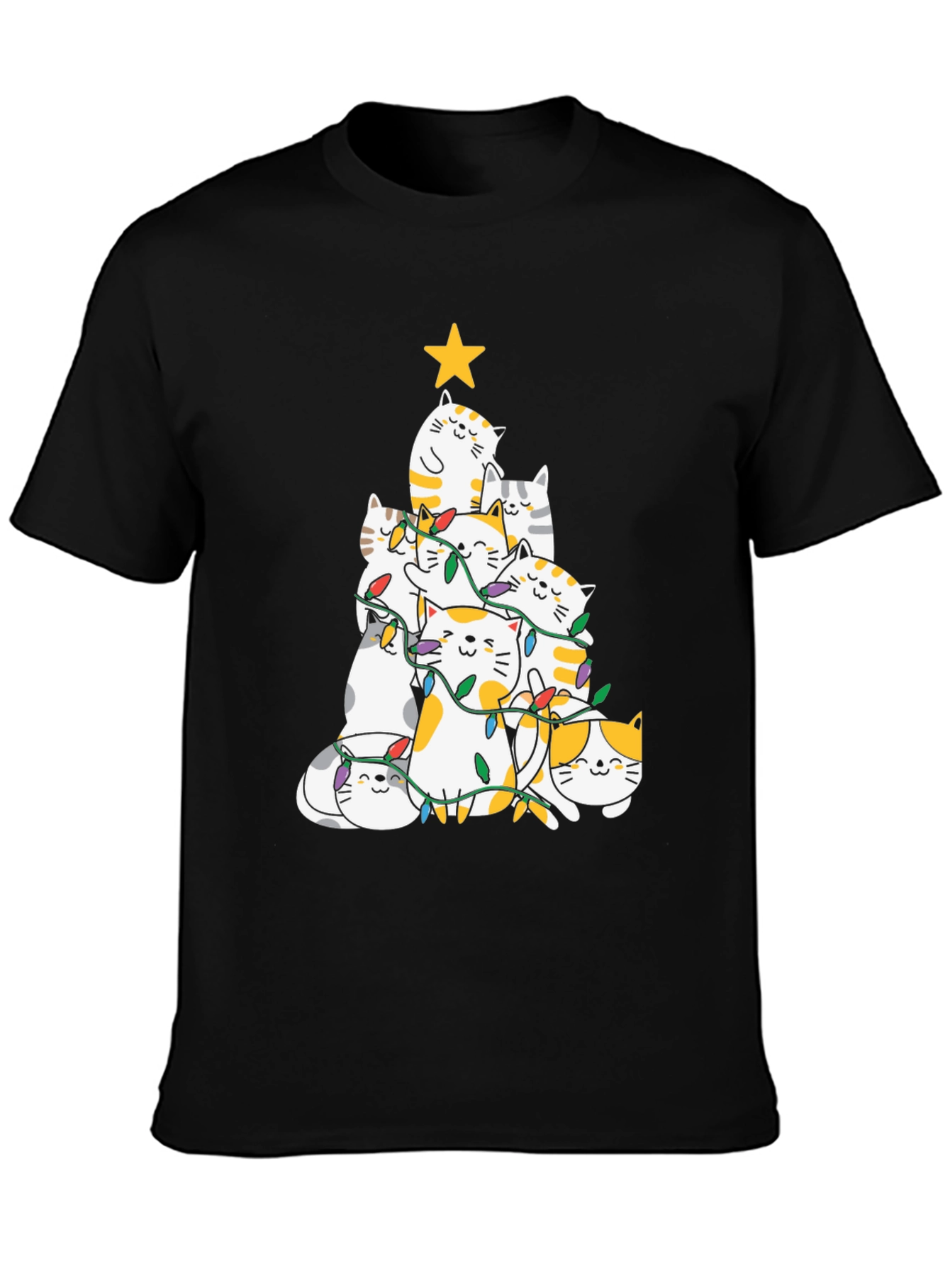Cat Christmas Tree T-Shirt