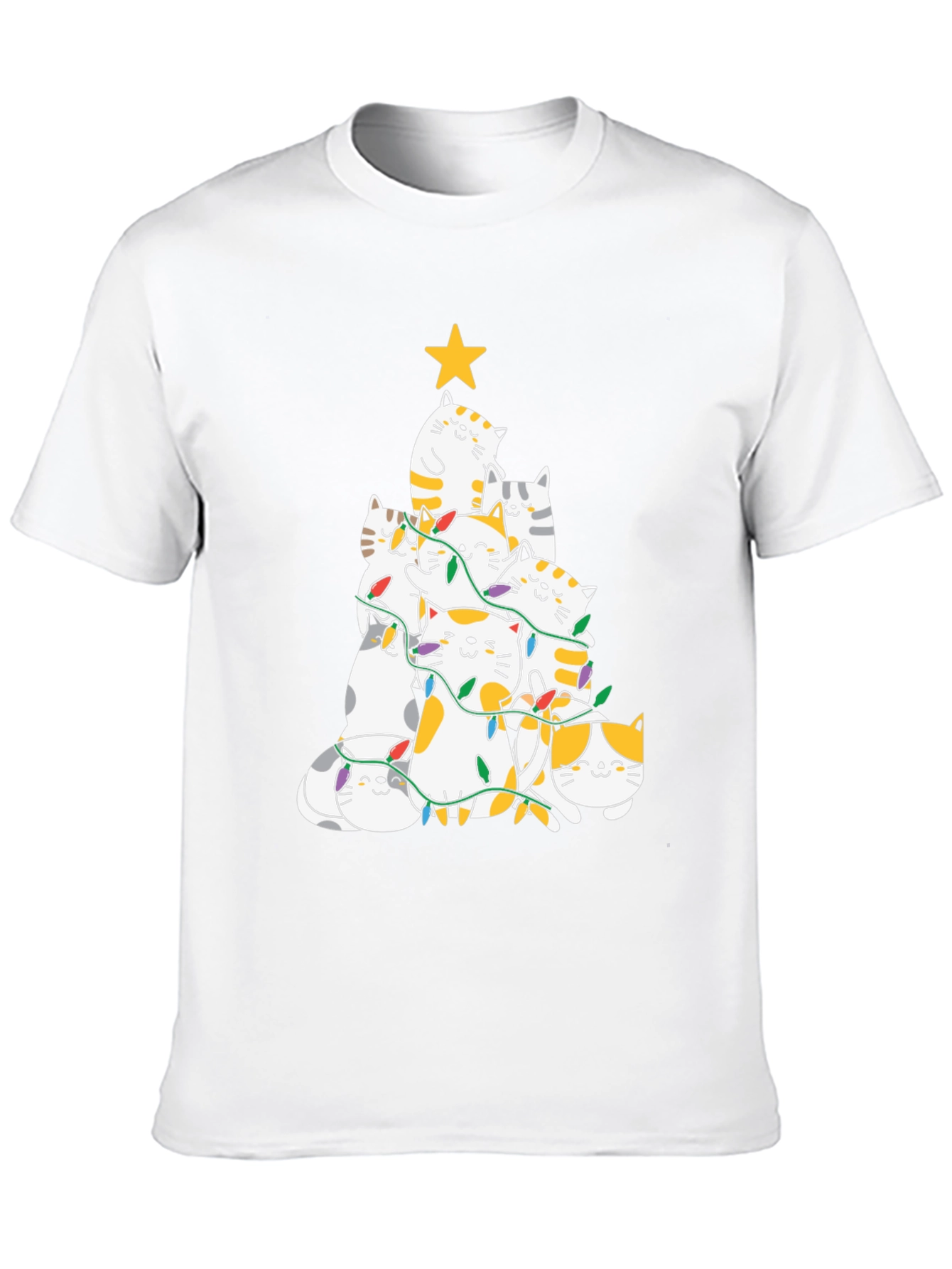 Cat Christmas Tree T-Shirt