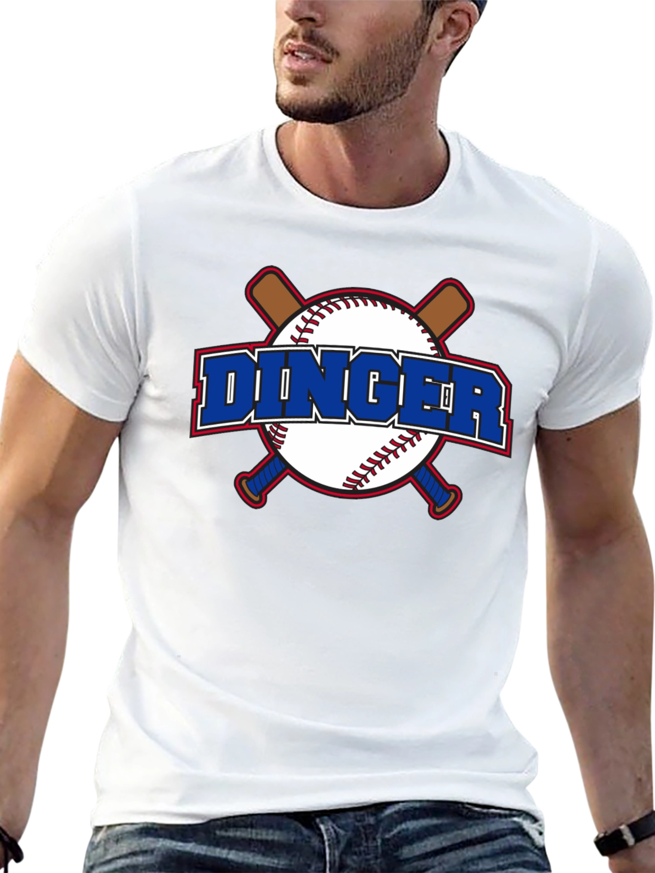 Dinger Baseball Graphic T-Shirt