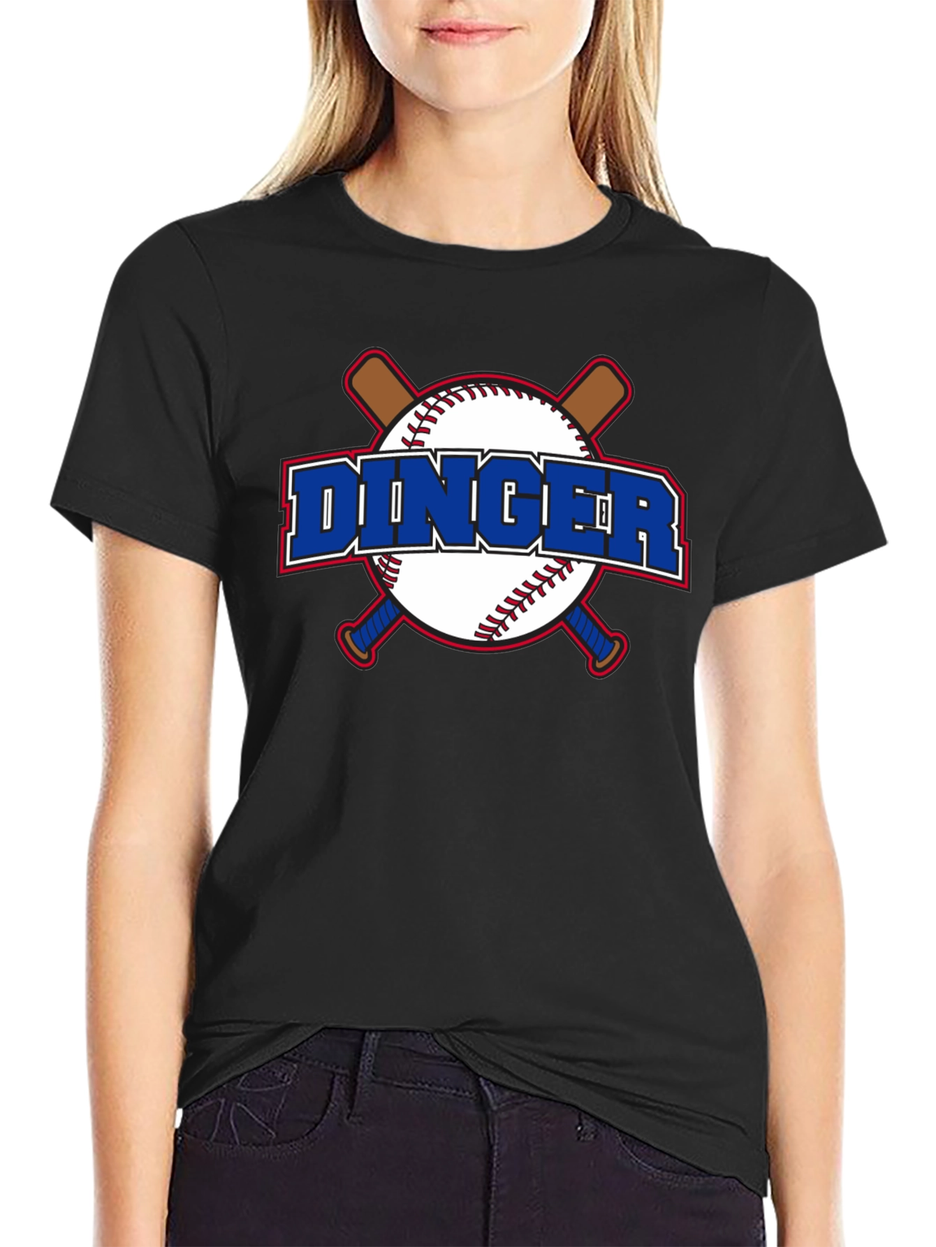 Dinger Baseball Graphic T-Shirt
