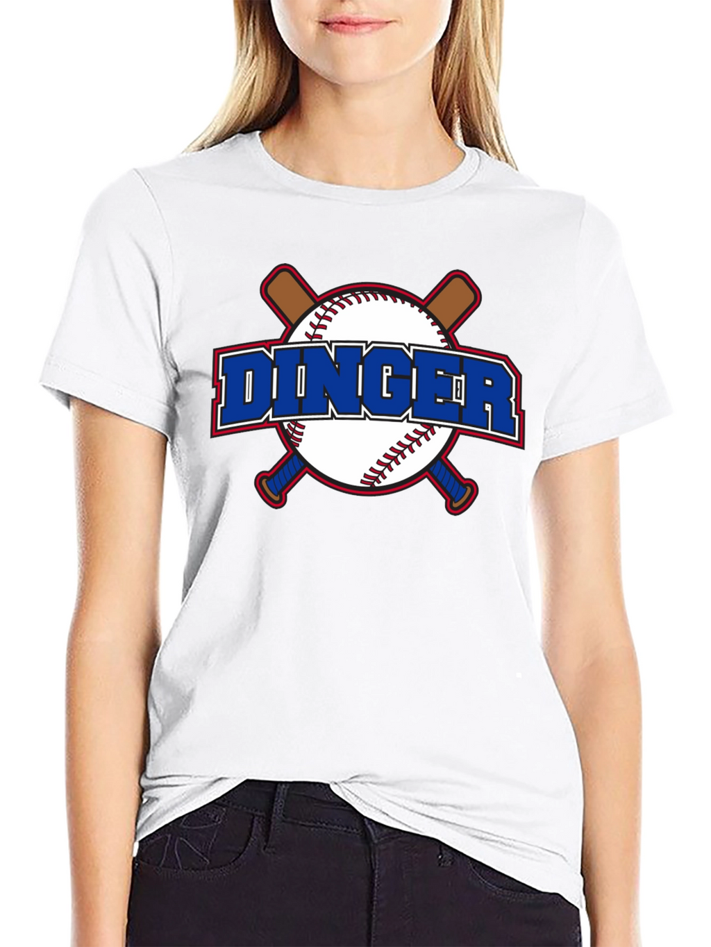 Dinger Baseball Graphic T-Shirt