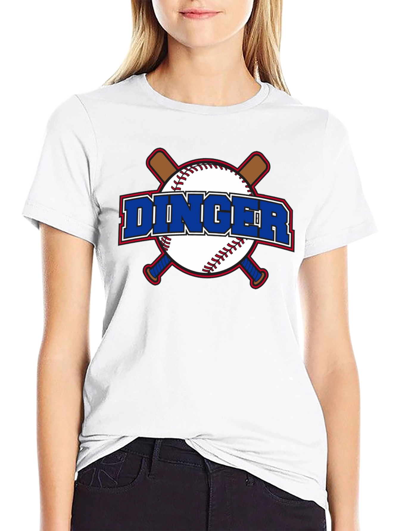 Dinger Baseball Graphic T-Shirt