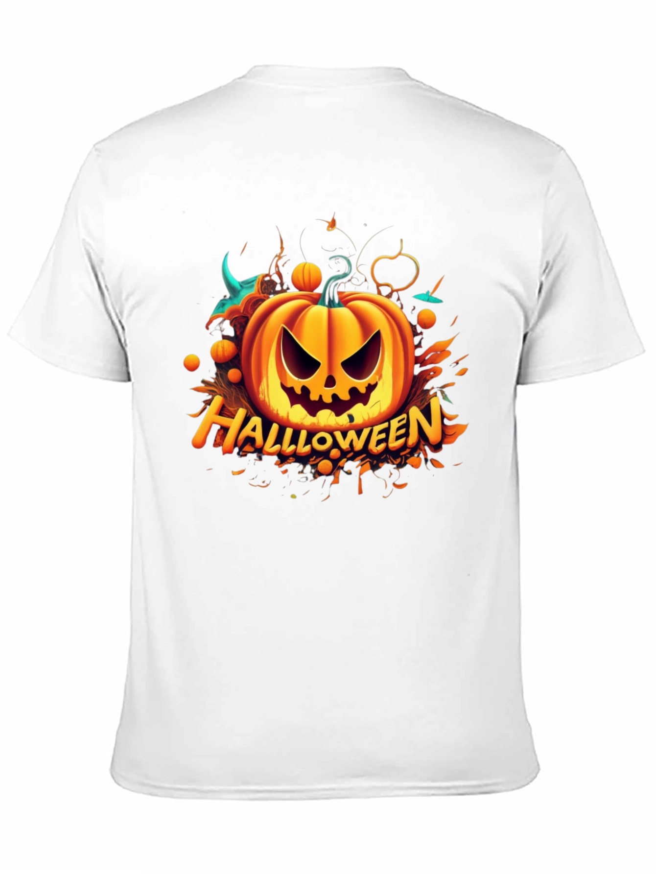 Halloween Pumpkin Graphic T-Shirt - Spooky Season Apparel
