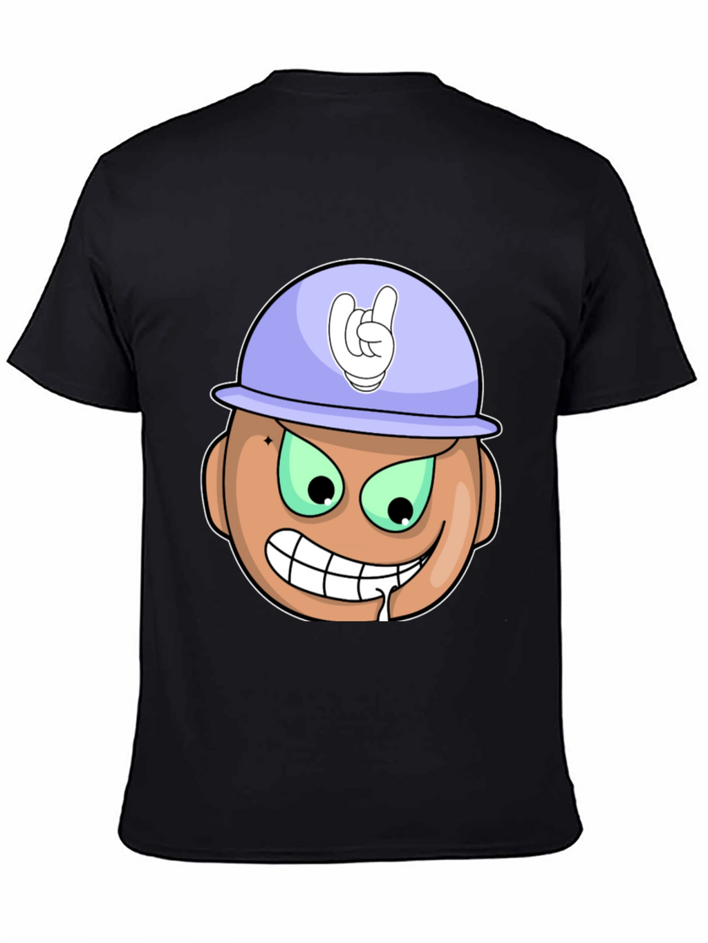 Cartoon Grinning Face T-Shirt