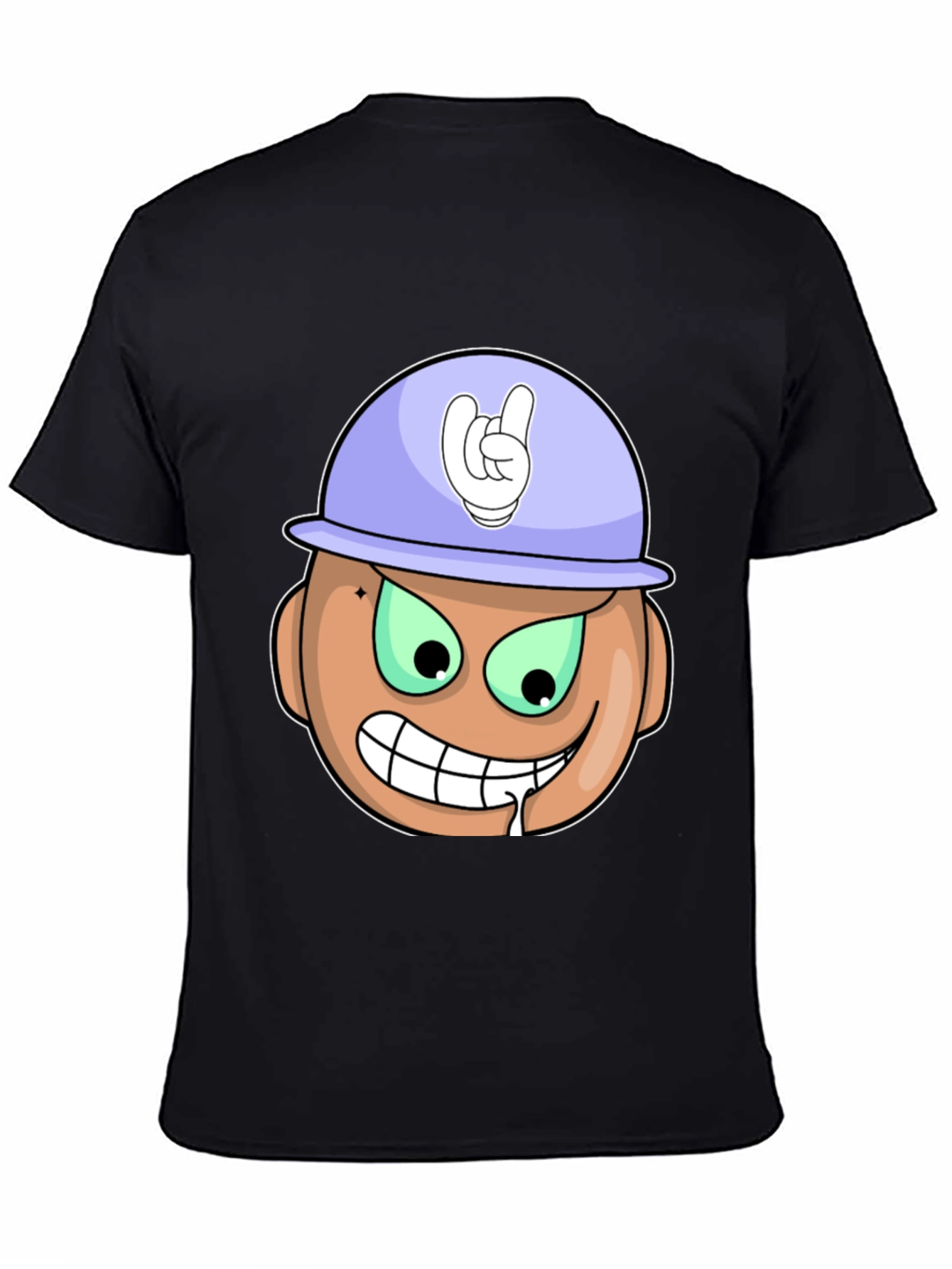 Cartoon Grinning Face T-Shirt