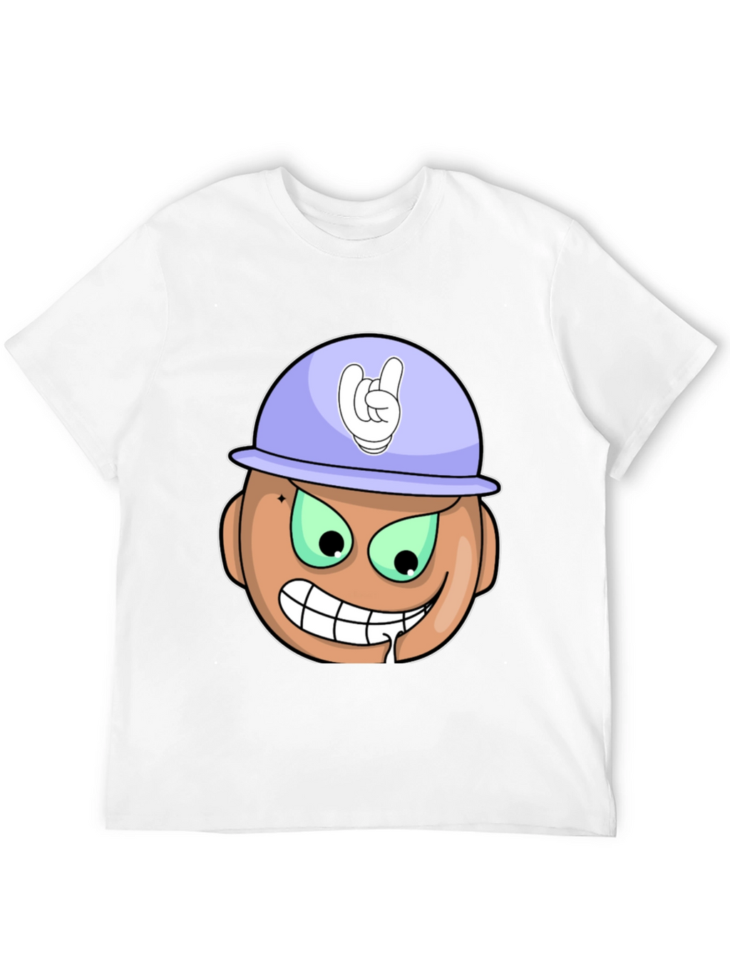 Cartoon Grinning Face T-Shirt