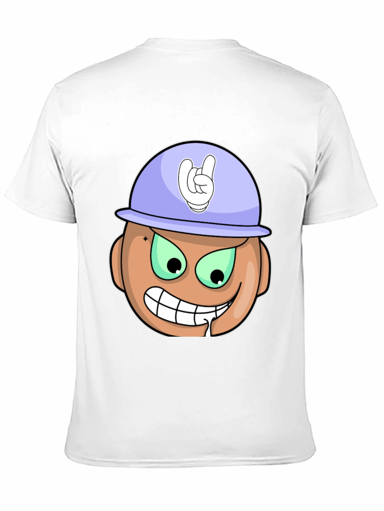 Cartoon Grinning Face T-Shirt
