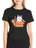 Unicorn Cat in a Box T-Shirt