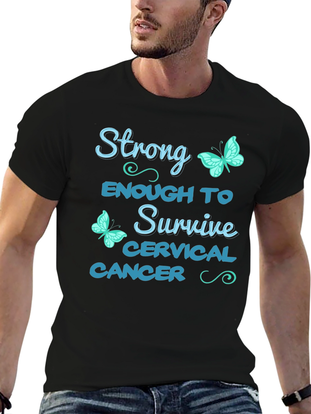 Strong Cervical Cancer Survivor T-Shirt