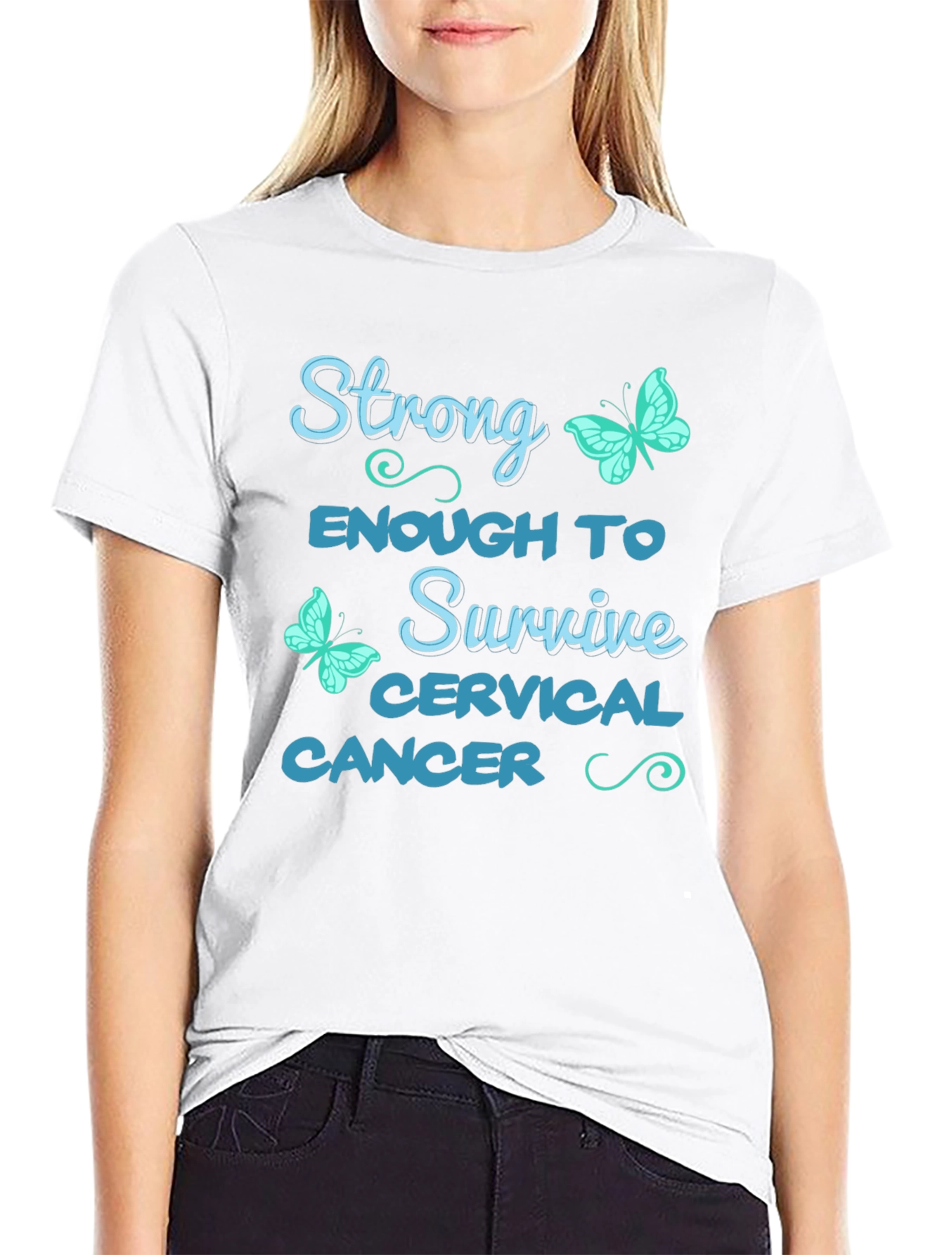 Strong Cervical Cancer Survivor T-Shirt