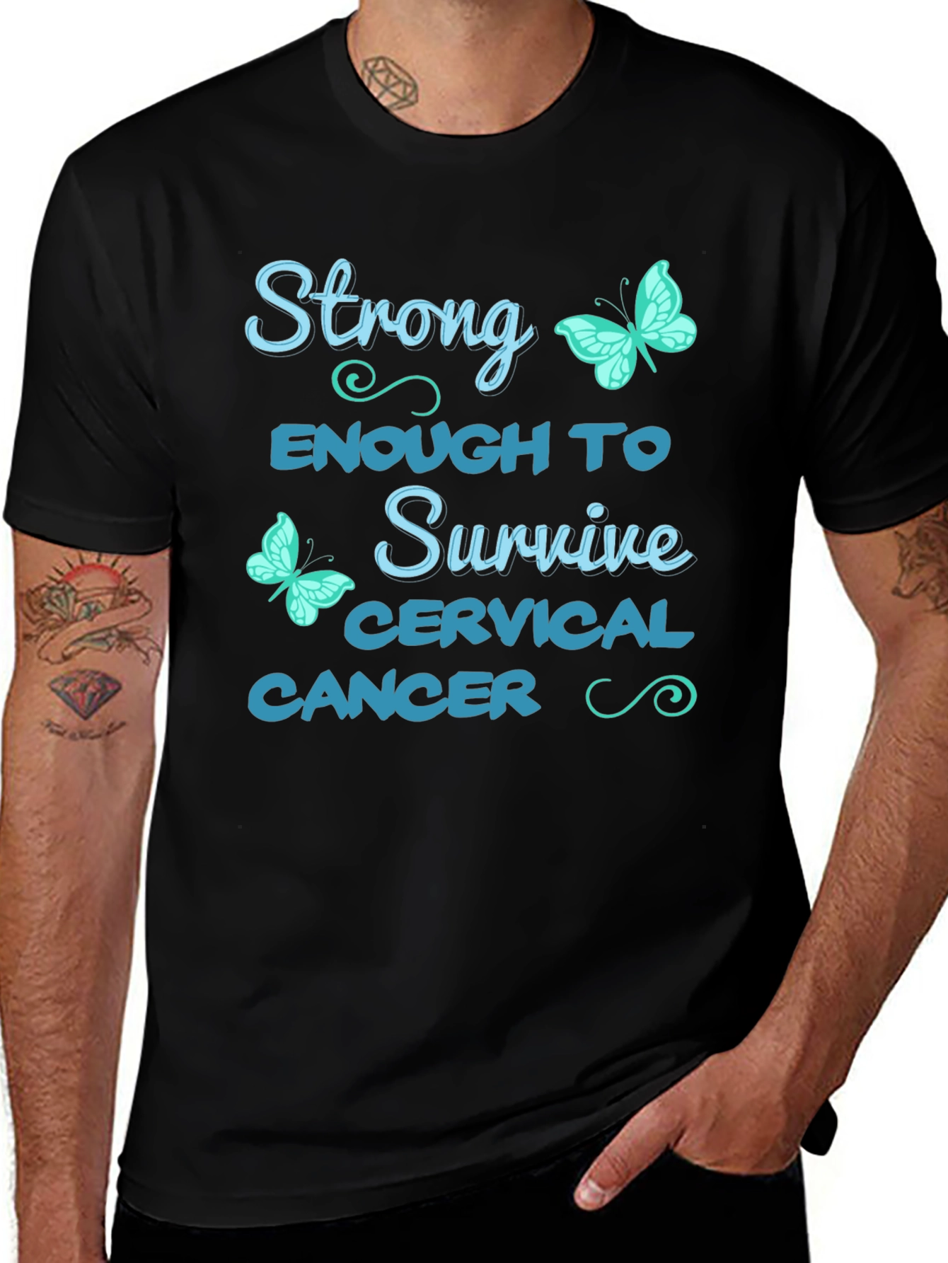 Strong Cervical Cancer Survivor T-Shirt