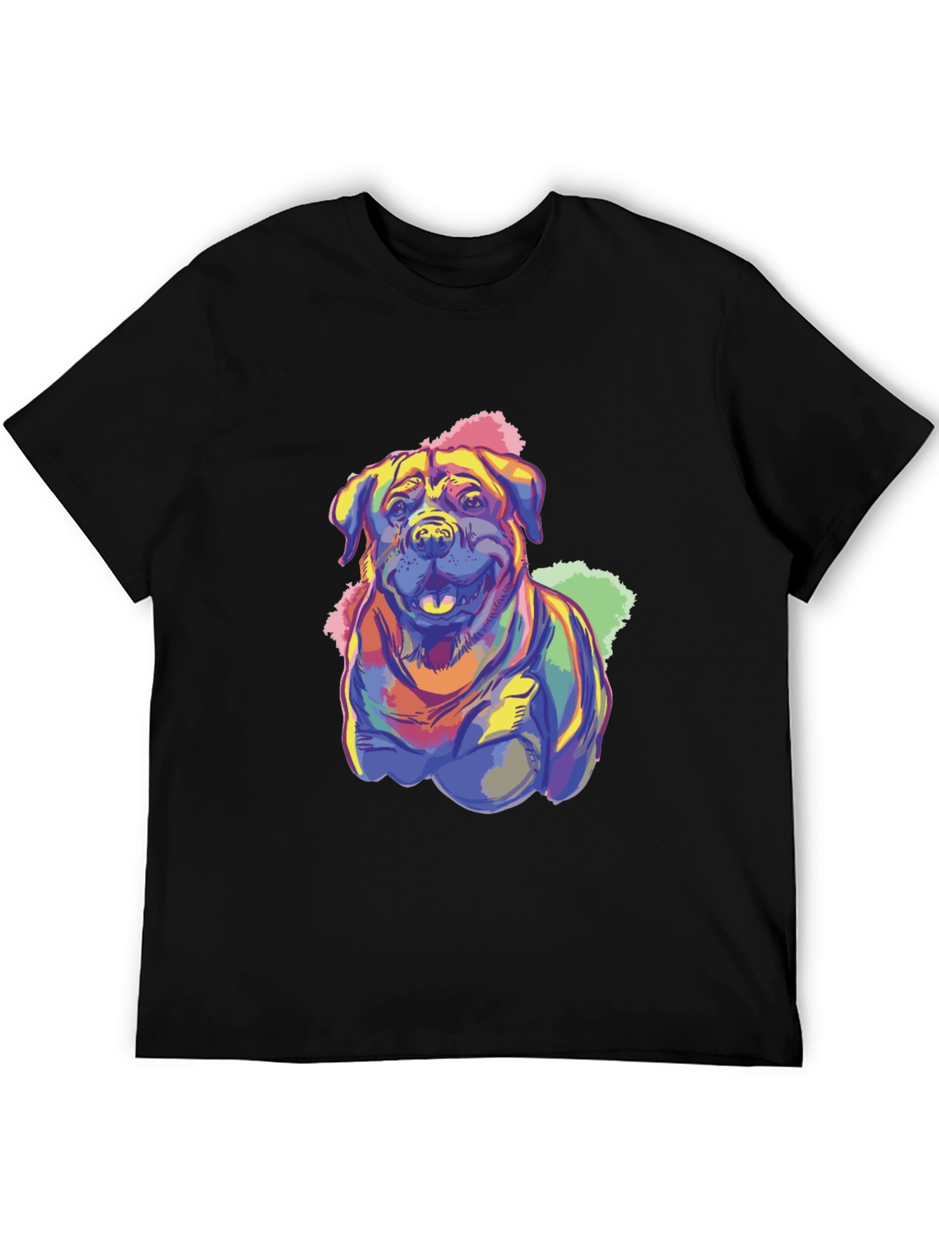 Dog Art T-Shirt - Colorful Graphic Print