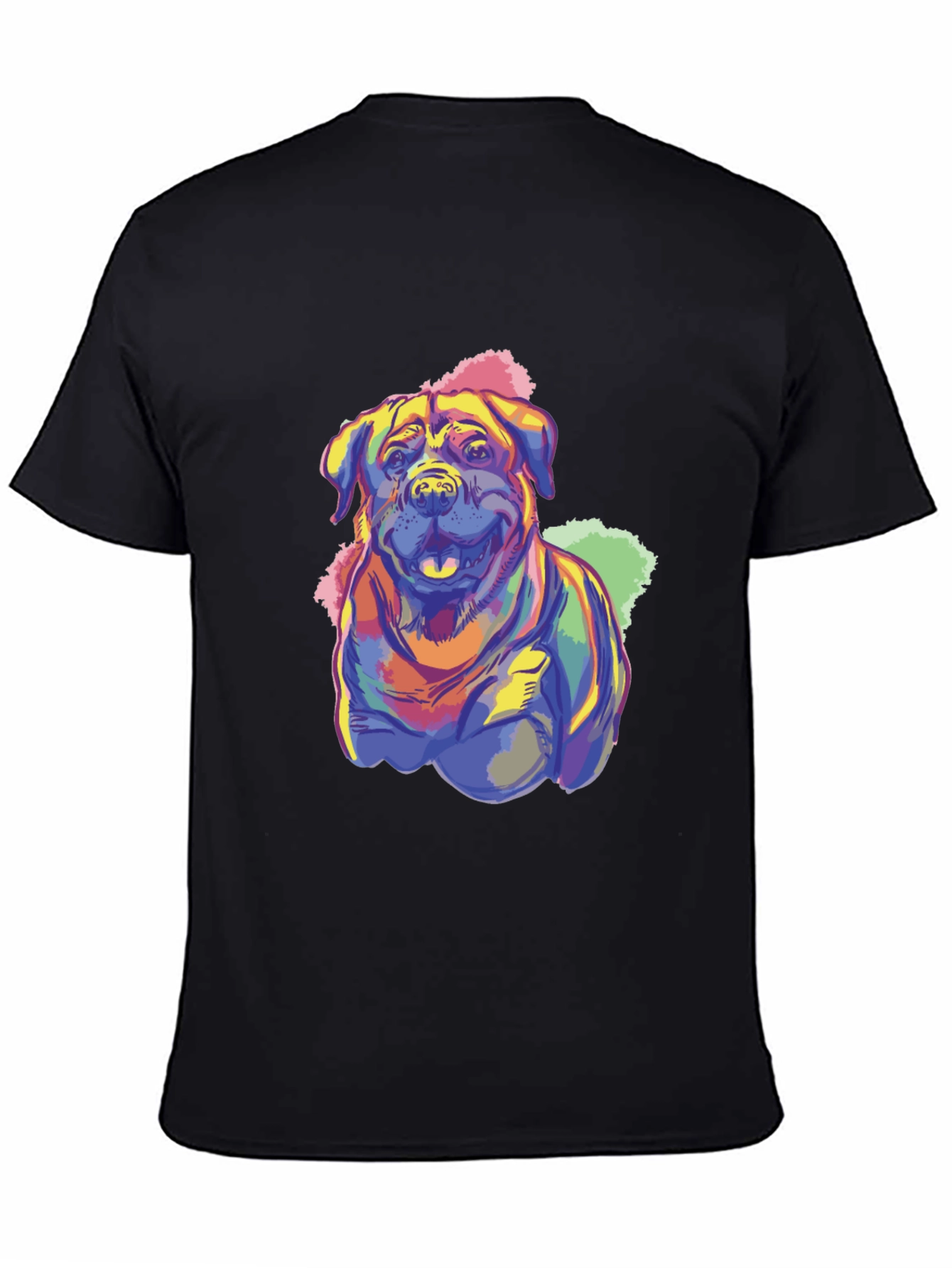 Dog Art T-Shirt - Colorful Graphic Print