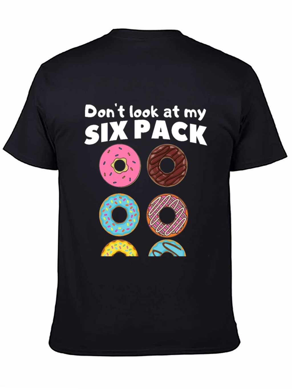 Six Pack Donuts Graphic Tee - Funny Foodie T-Shirt