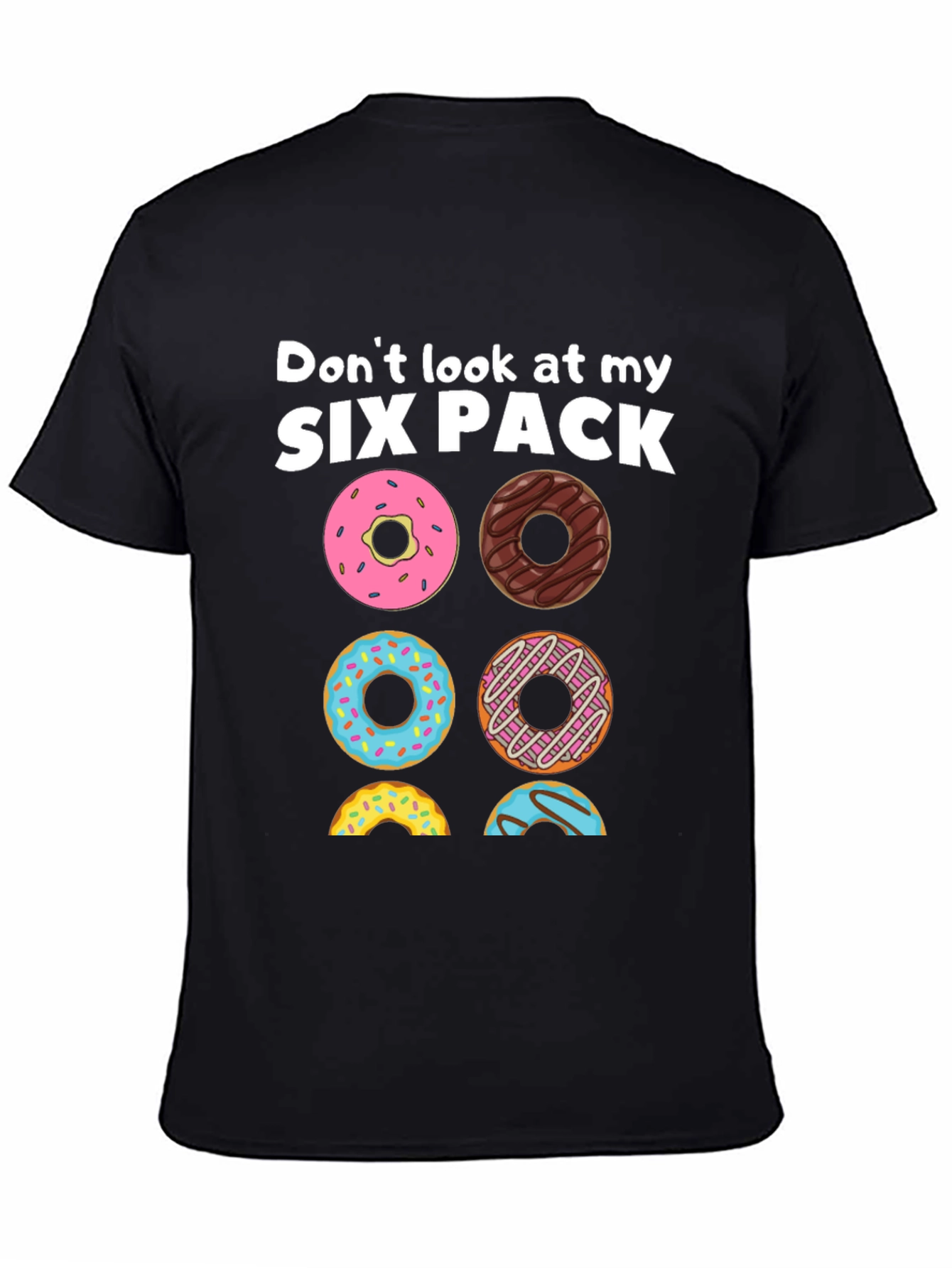 Six Pack Donuts Graphic Tee - Funny Foodie T-Shirt