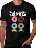 Six Pack Donuts Graphic Tee - Funny Foodie T-Shirt