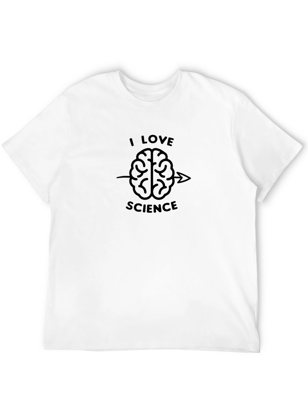 I Love Science Brain Graphic T-Shirt