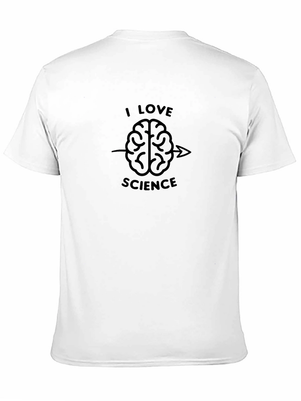 I Love Science Brain Graphic T-Shirt