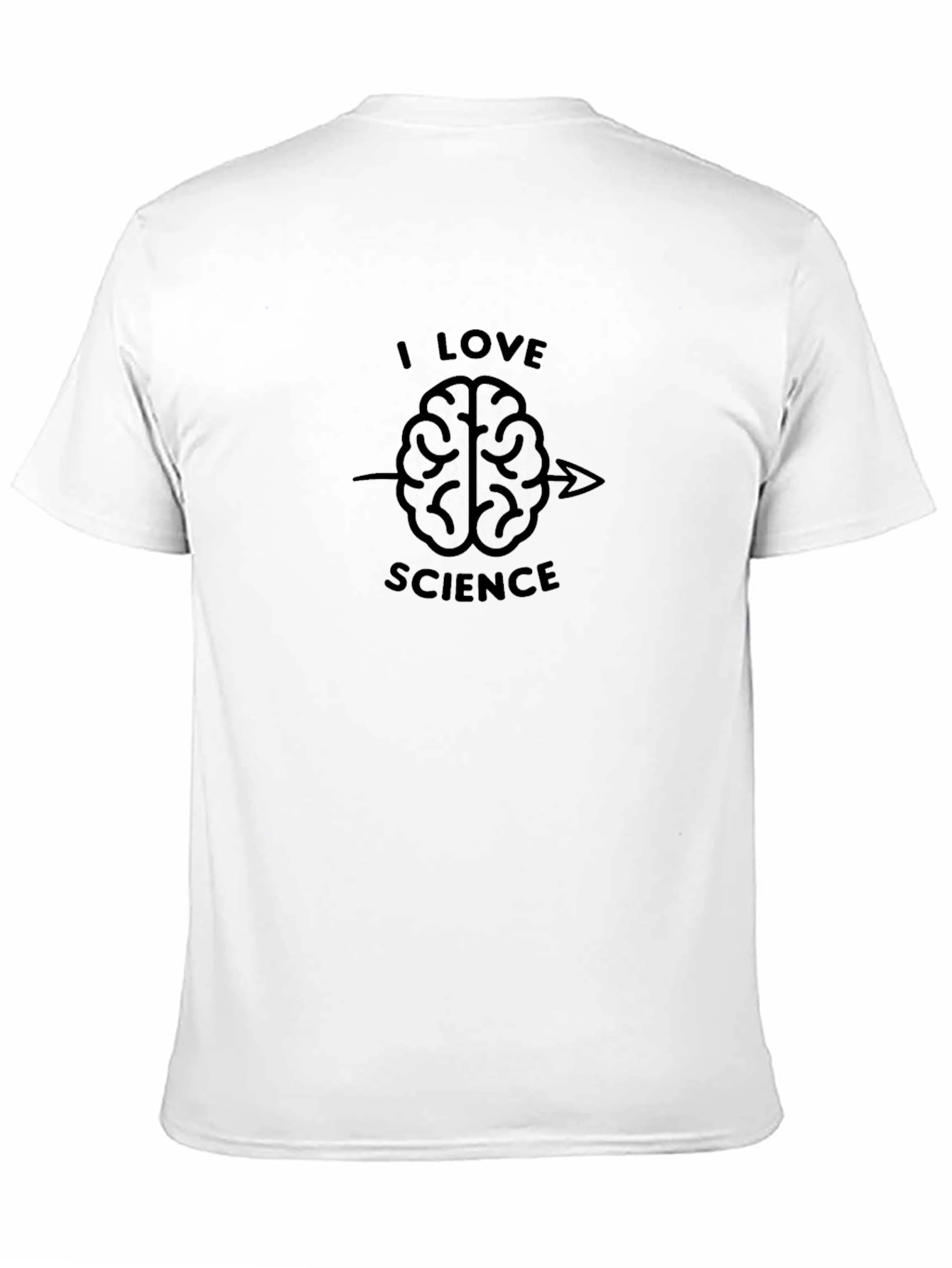 I Love Science Brain Graphic T-Shirt