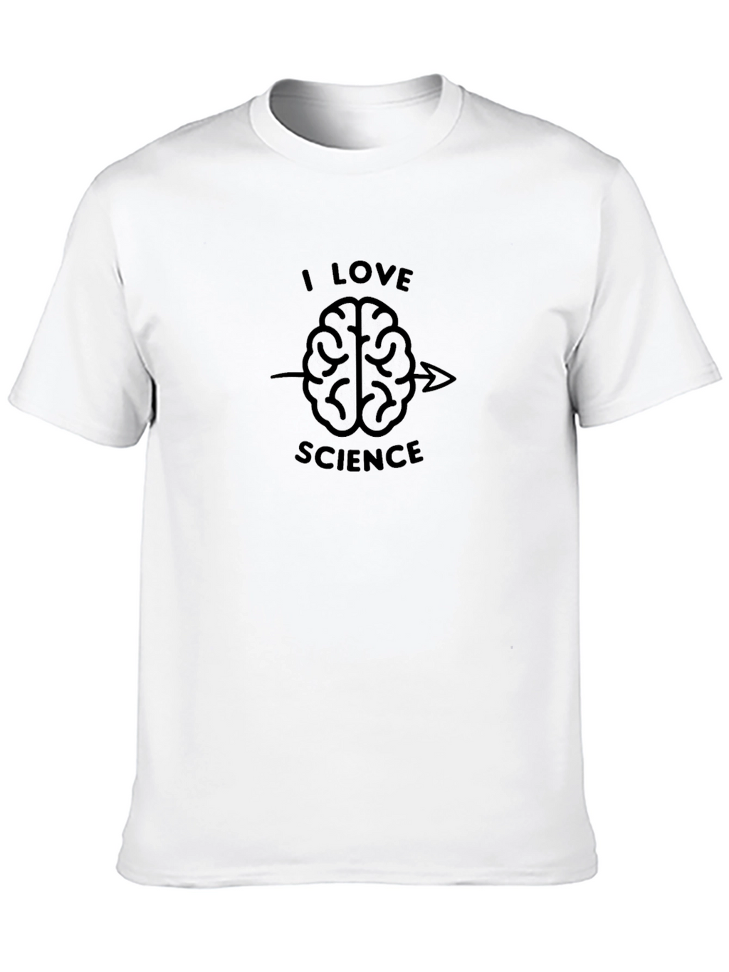 I Love Science Brain Graphic T-Shirt