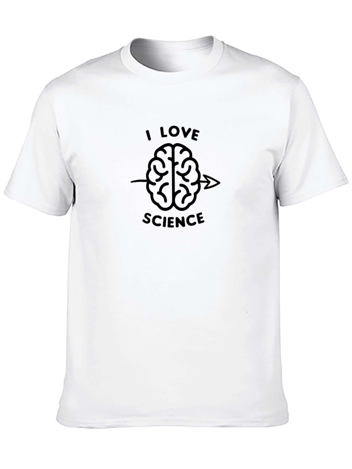 I Love Science Brain Graphic T-Shirt