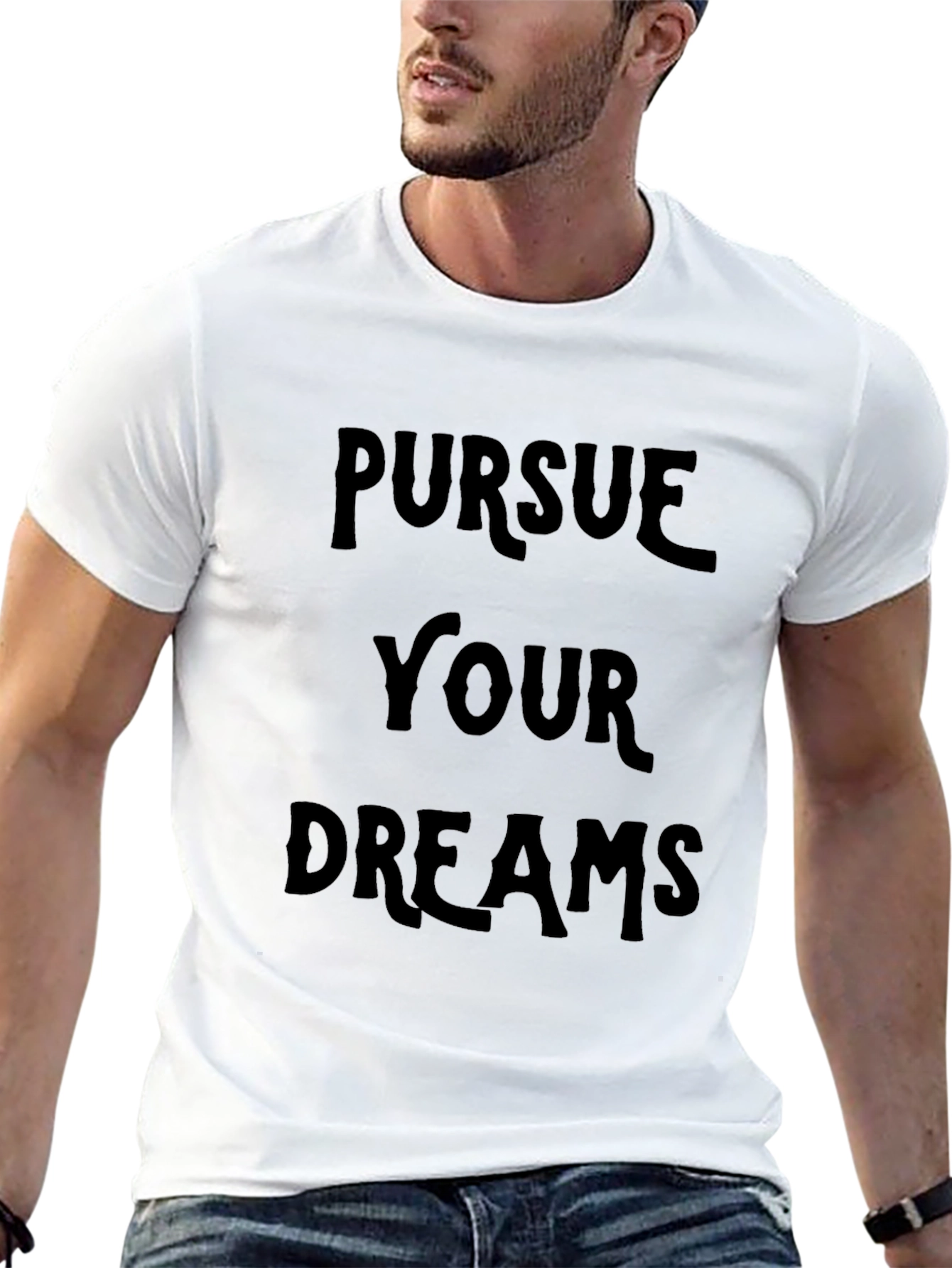 Pursue Your Dreams Black Graphic Tee