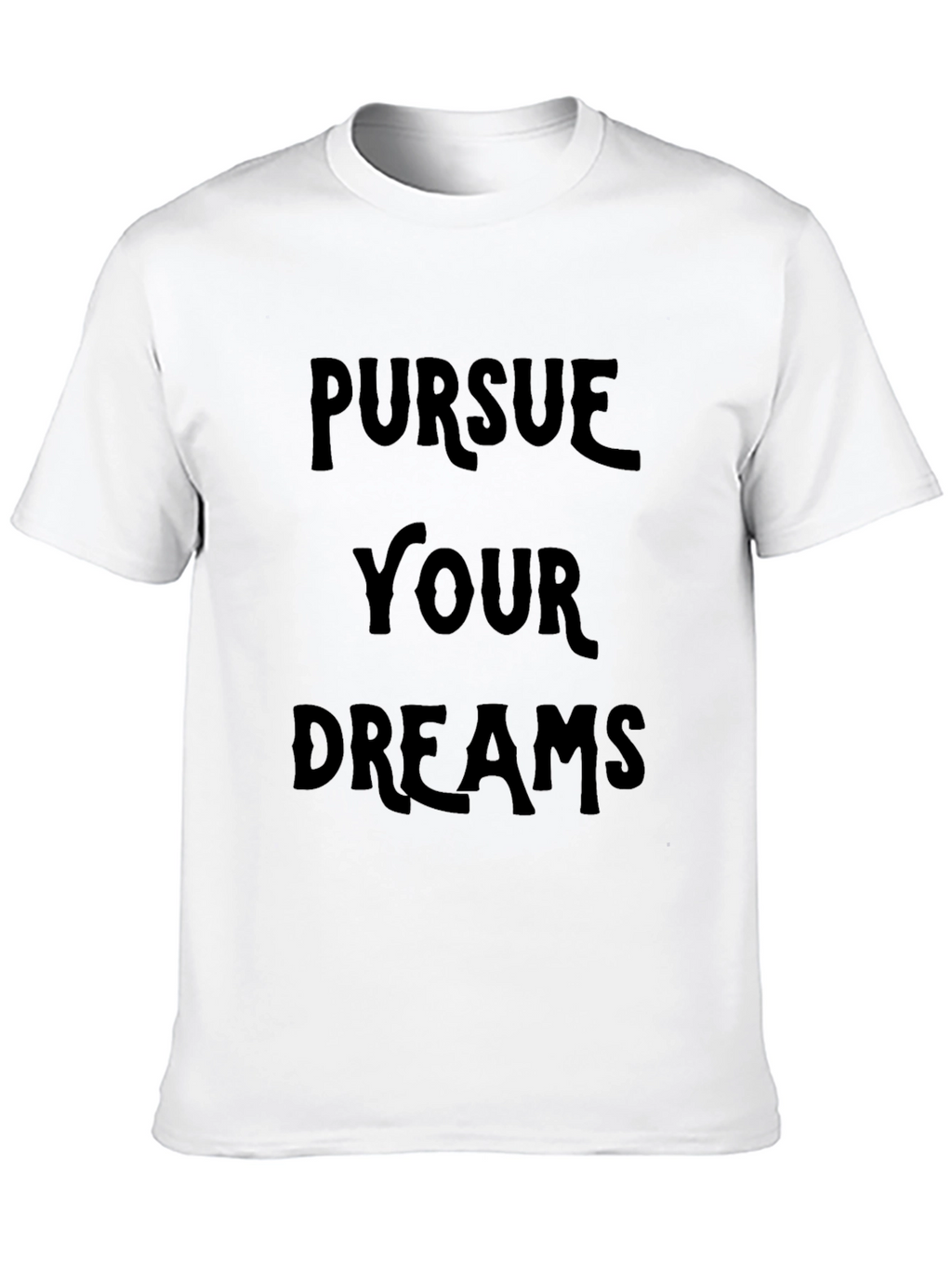 Pursue Your Dreams Black Graphic Tee