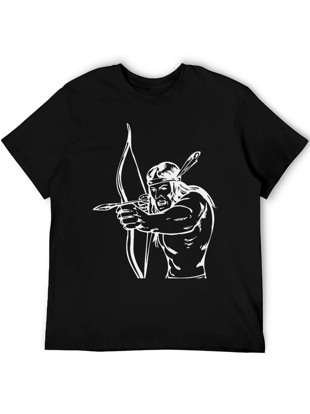 Archer Graphic Tee - Native American Style Print