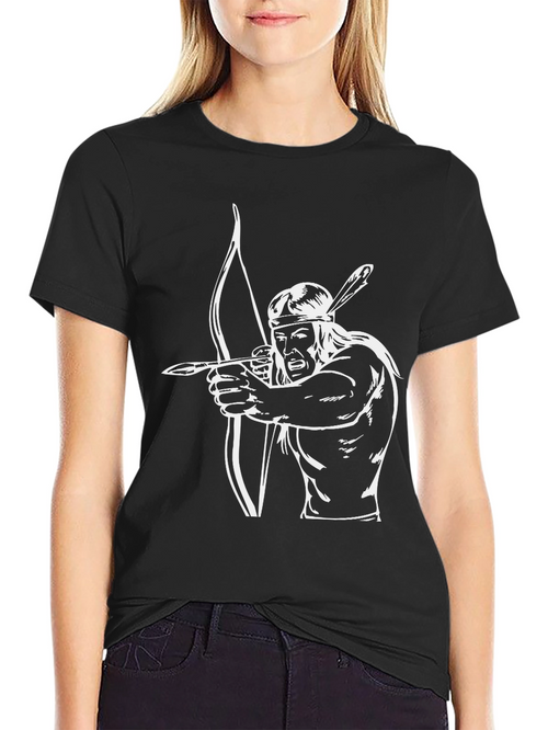 Archer Graphic Tee - Native American Style Print