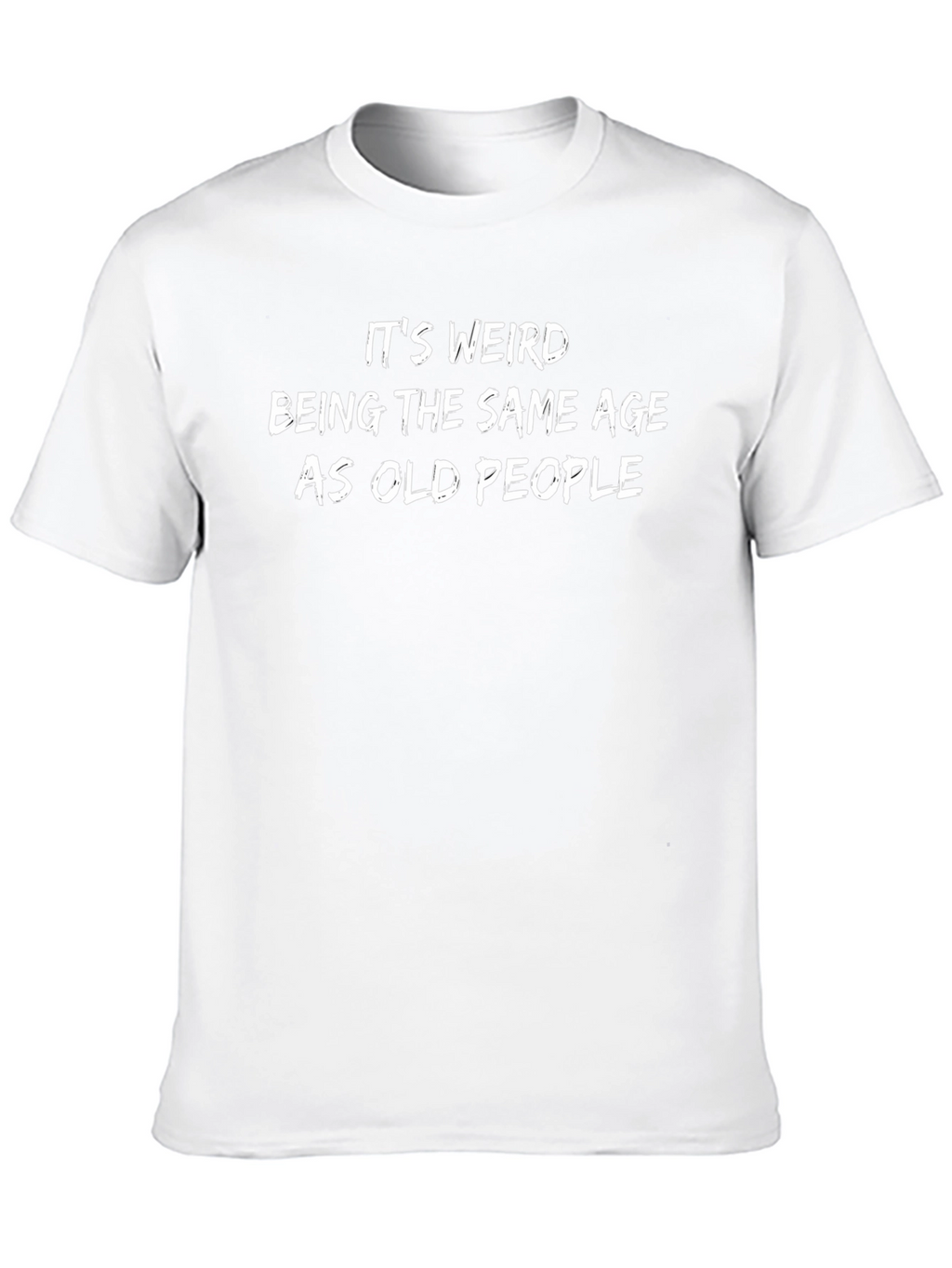 Funny Same Age as Old People Black T-Shirt