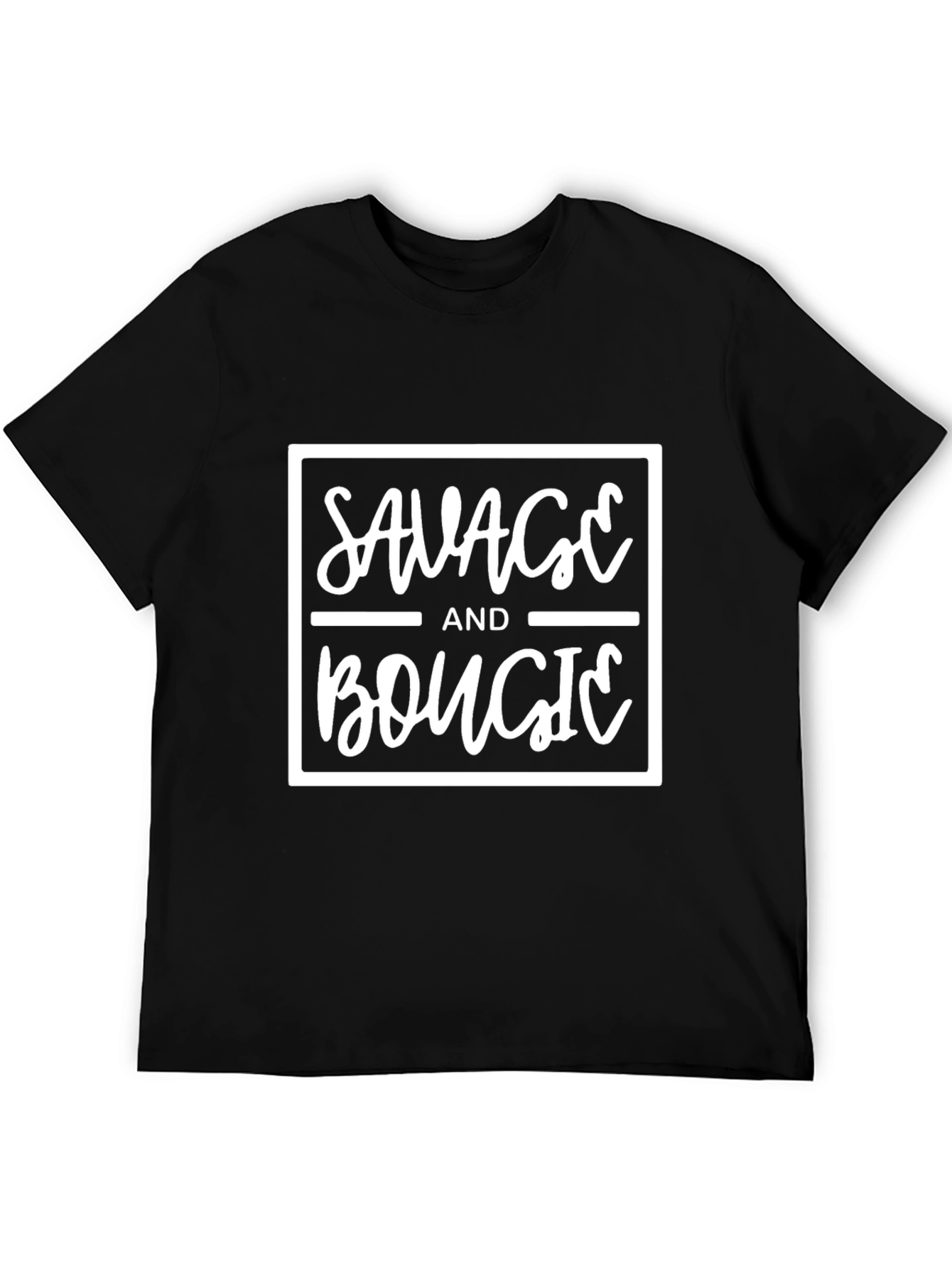 Savage and Bougie Graphic Tee - Black
