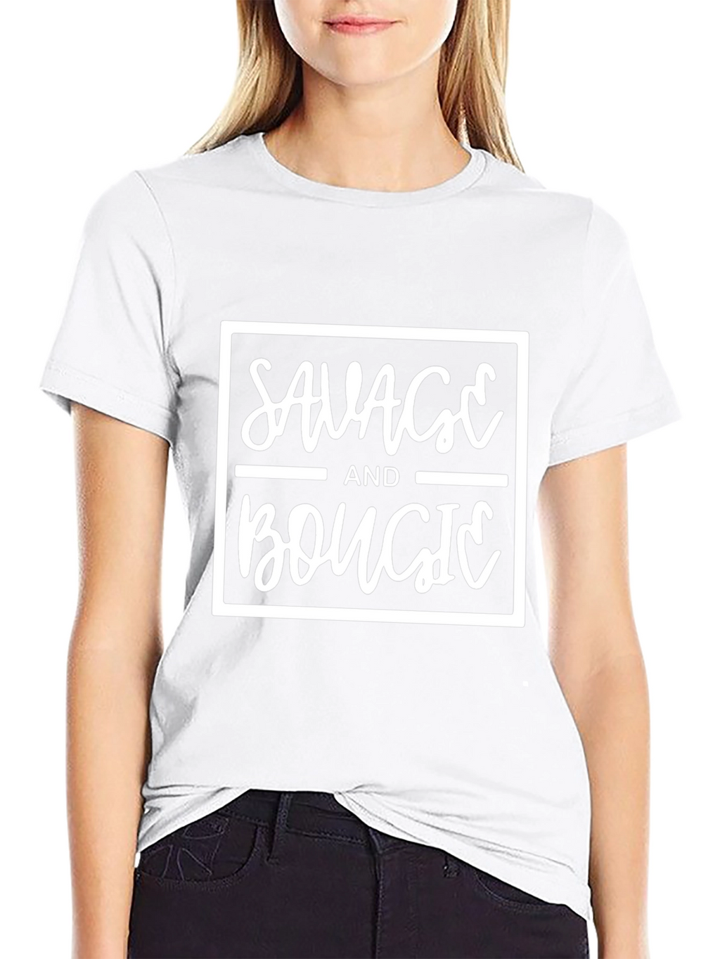 Savage and Bougie Graphic Tee - Black