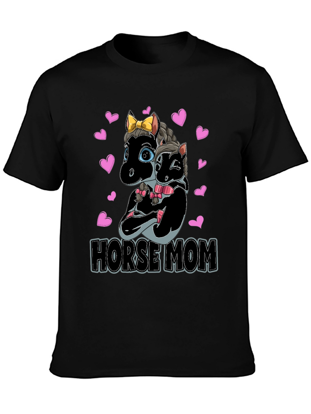 Horse Mom T-Shirt - Cute Horse Design