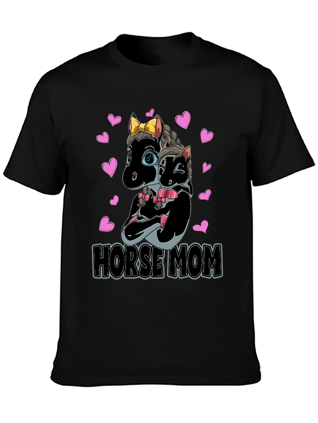 Horse Mom T-Shirt - Cute Horse Design