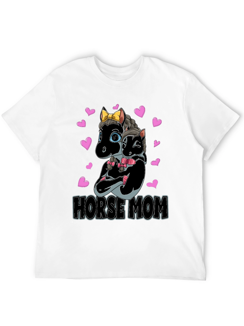 Horse Mom T-Shirt - Cute Horse Design
