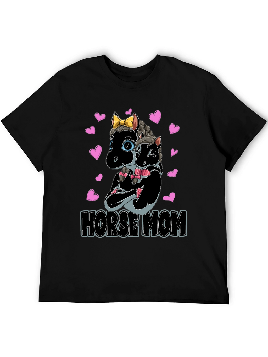 Horse Mom T-Shirt - Cute Horse Design