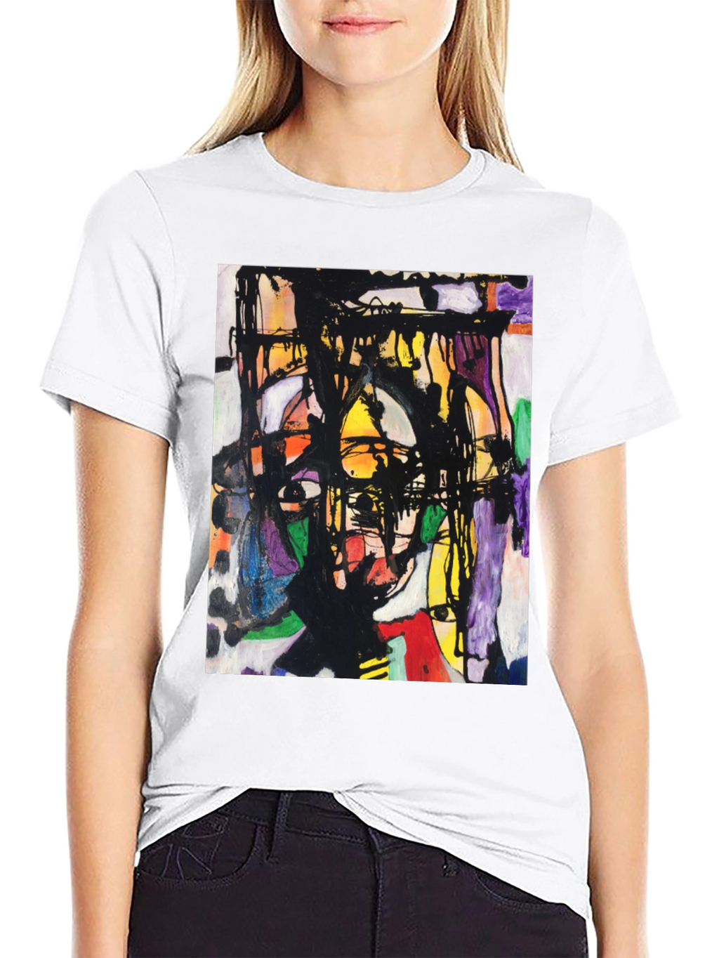 Abstract Art Graphic Tee - Modern Unisex T-Shirt