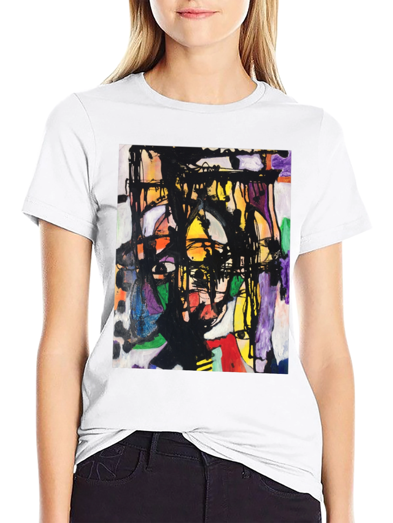 Abstract Art Graphic Tee - Modern Unisex T-Shirt
