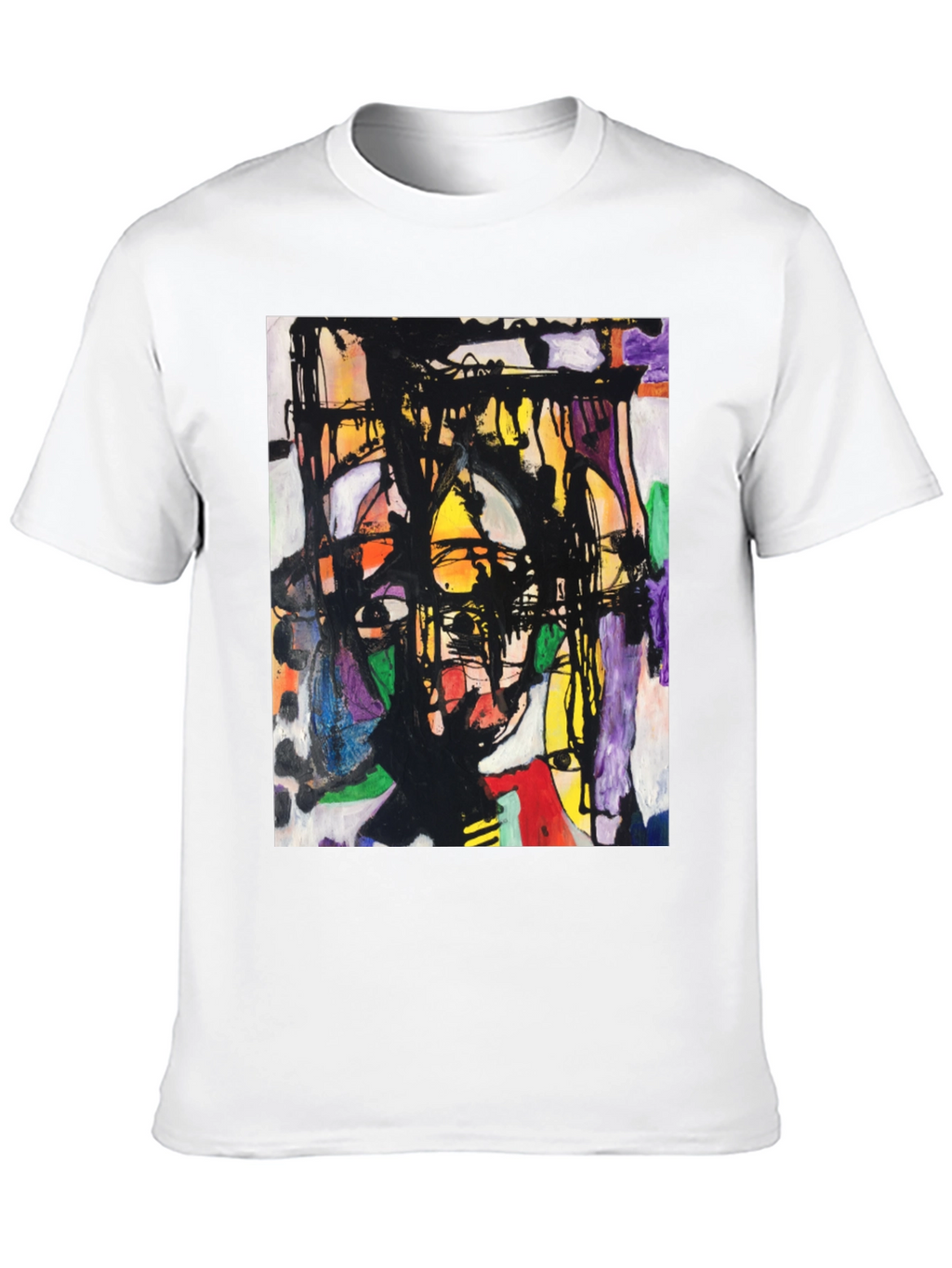 Abstract Art Graphic Tee - Modern Unisex T-Shirt