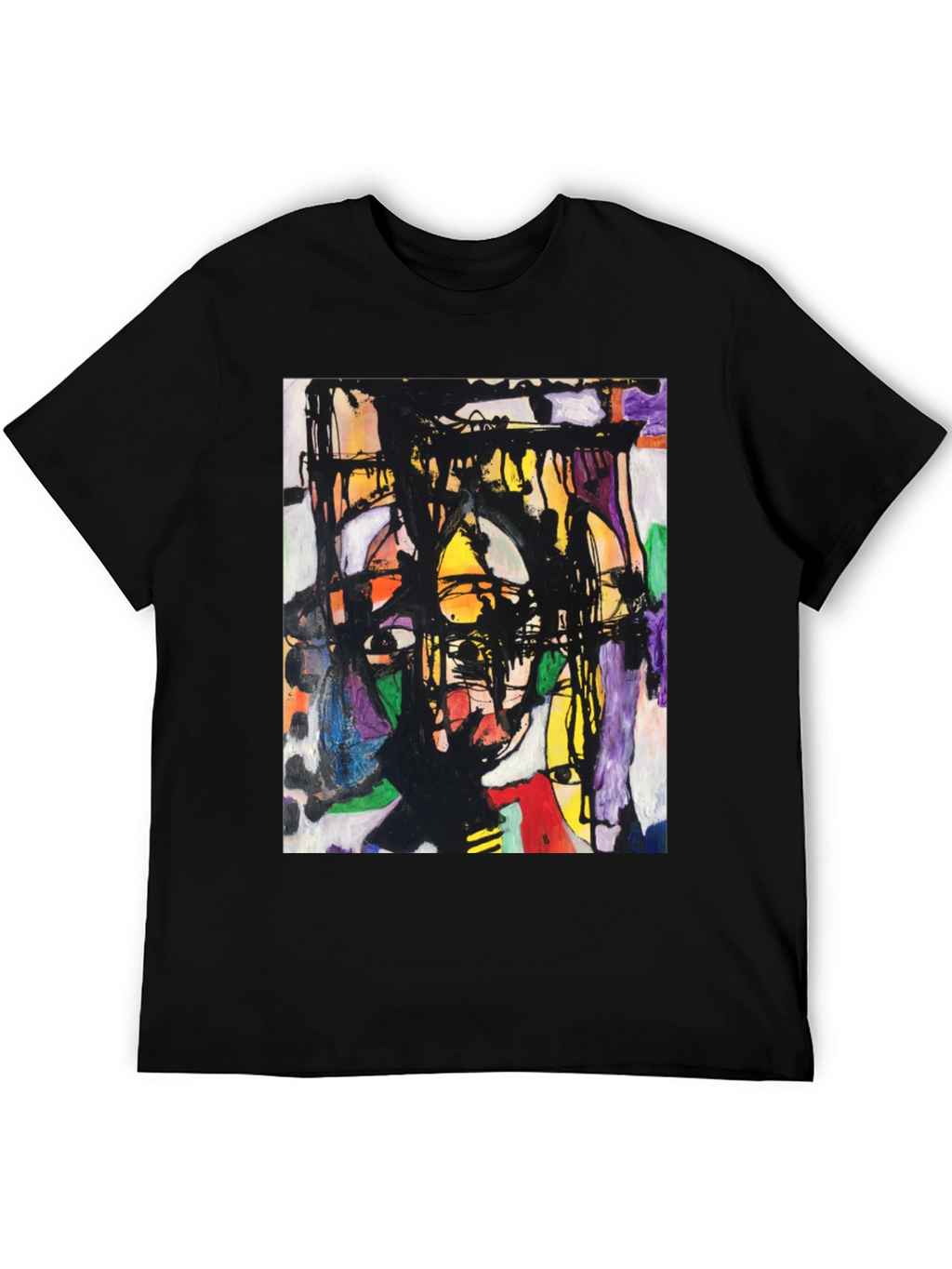 Abstract Art Graphic Tee - Modern Unisex T-Shirt