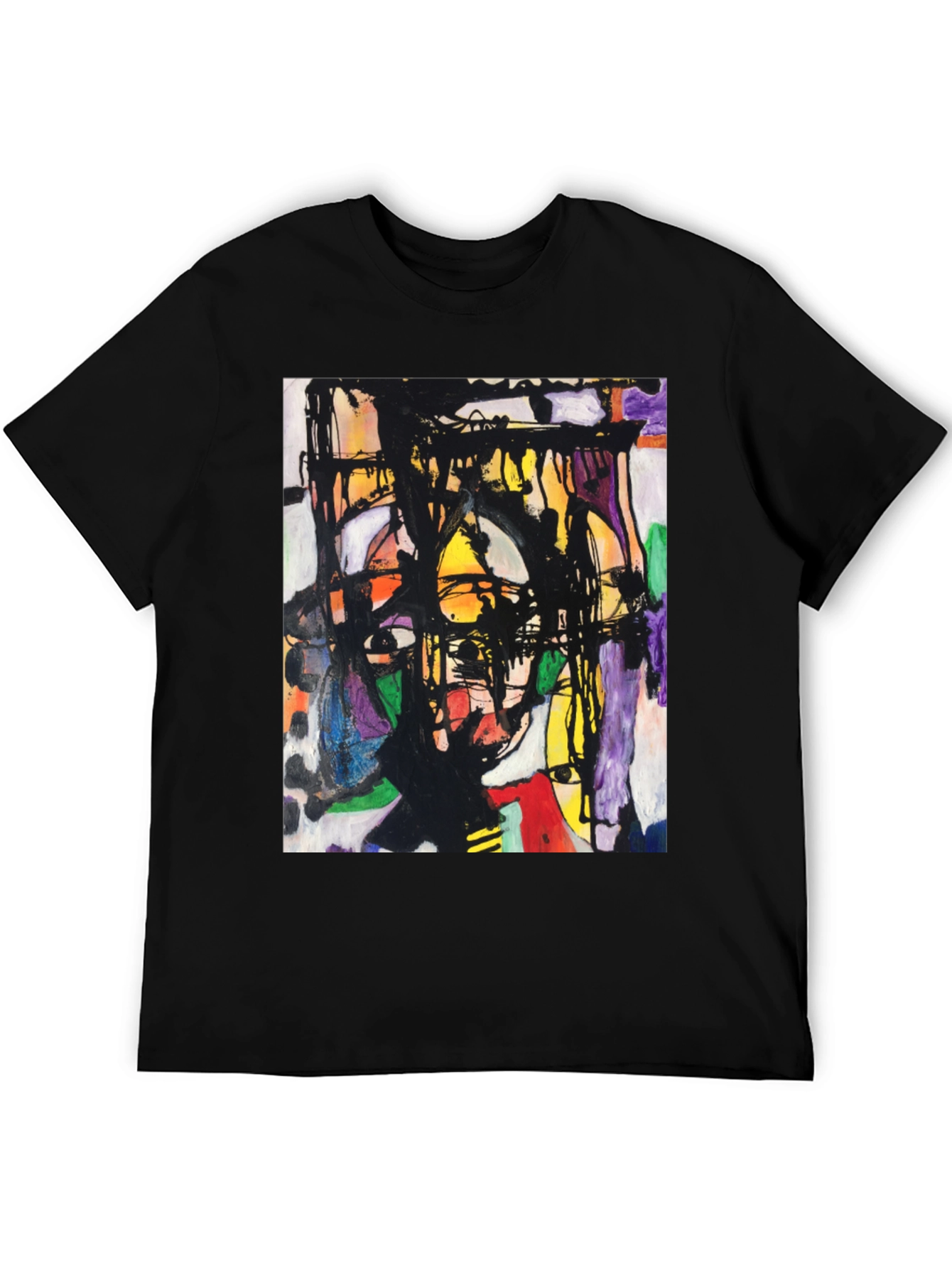 Abstract Art Graphic Tee - Modern Unisex T-Shirt
