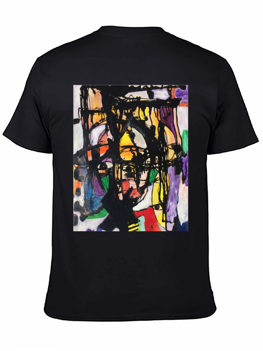 Abstract Art Graphic Tee - Modern Unisex T-Shirt