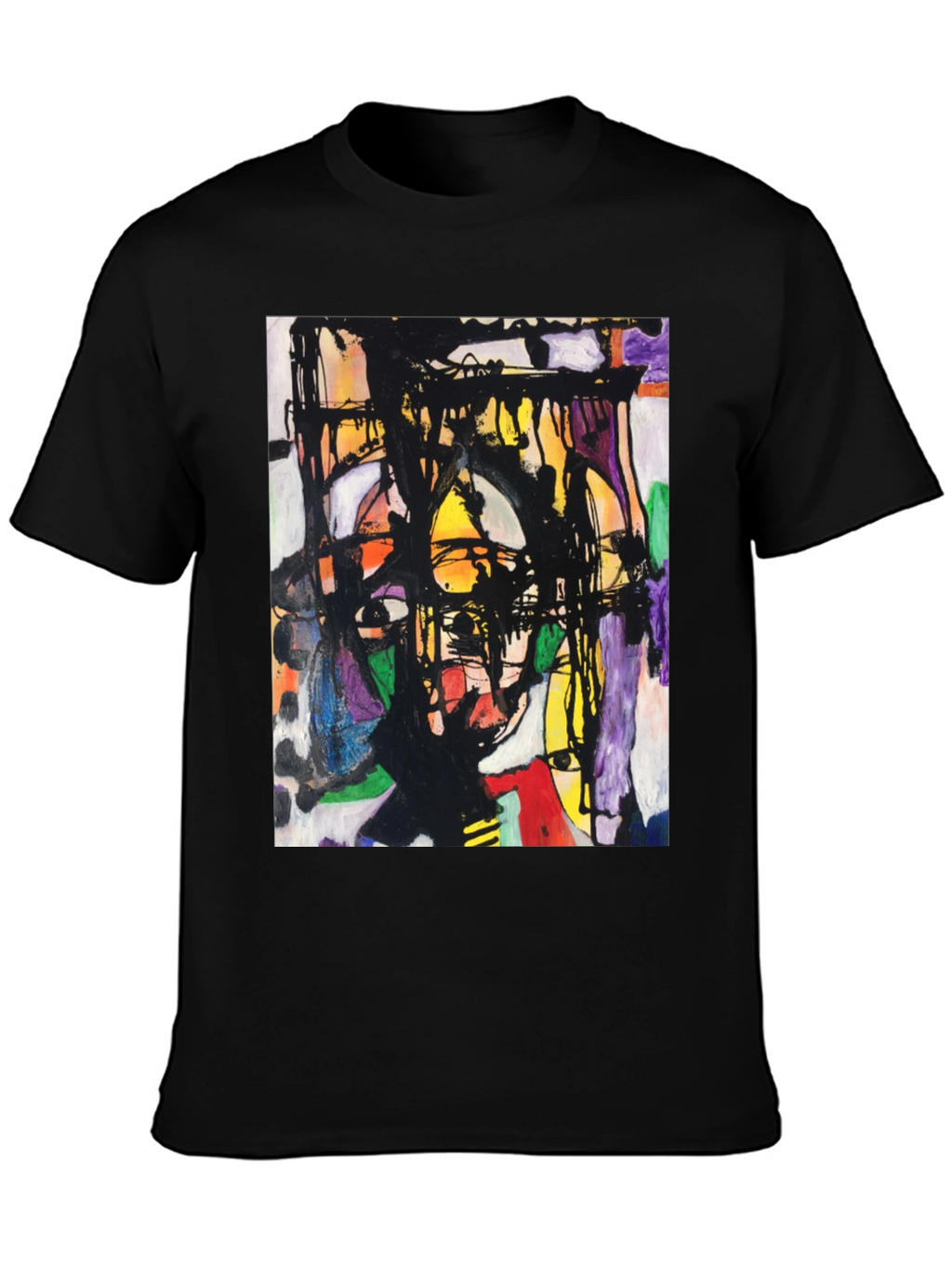 Abstract Art Graphic Tee - Modern Unisex T-Shirt