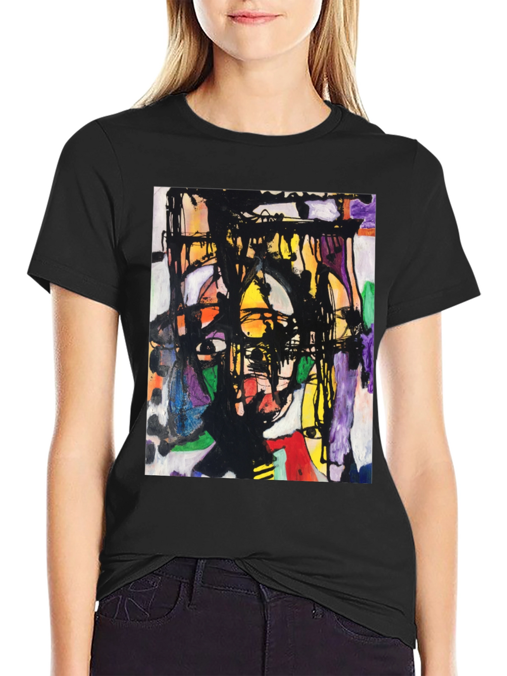 Abstract Art Graphic Tee - Modern Unisex T-Shirt