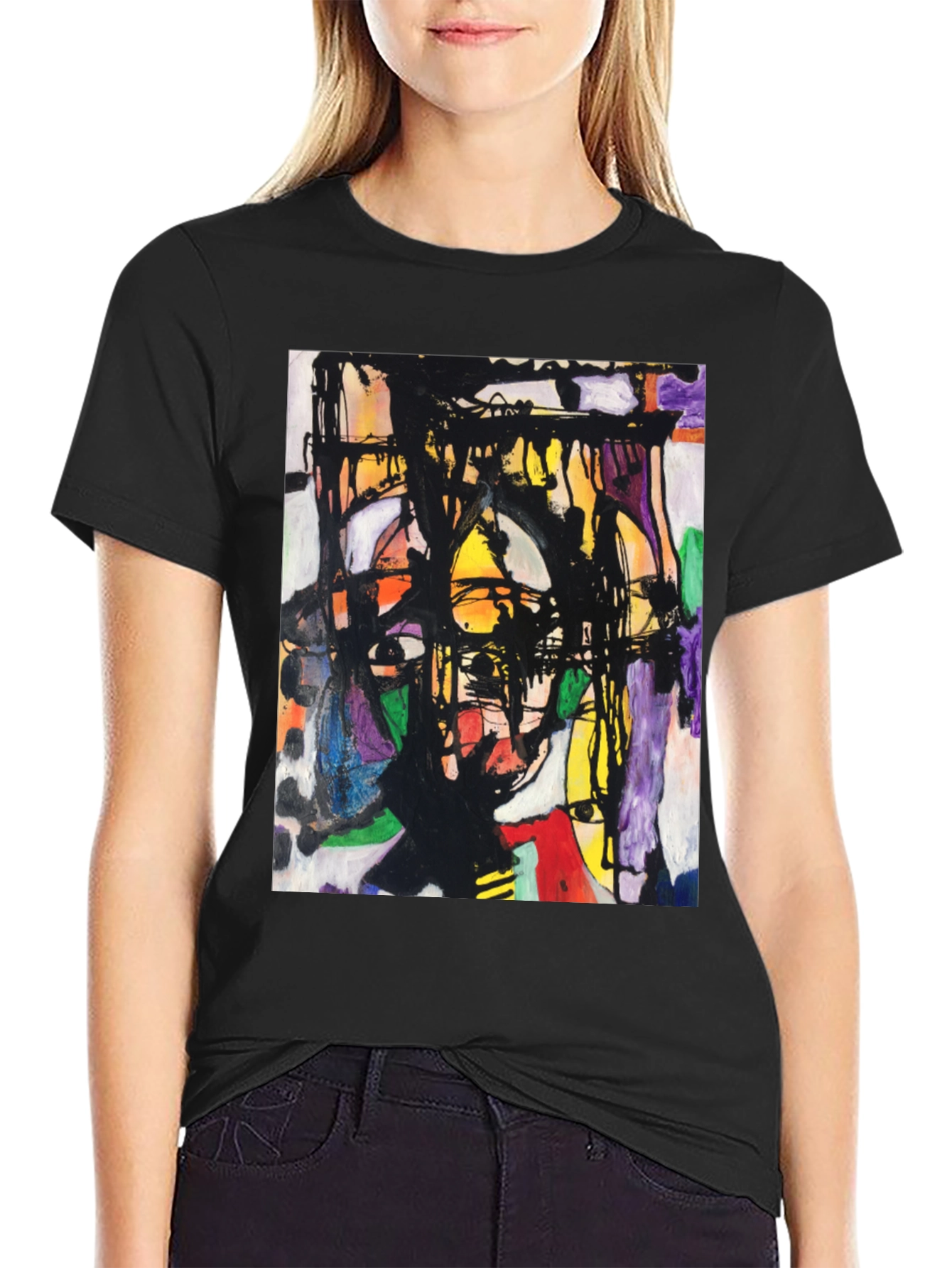 Abstract Art Graphic Tee - Modern Unisex T-Shirt