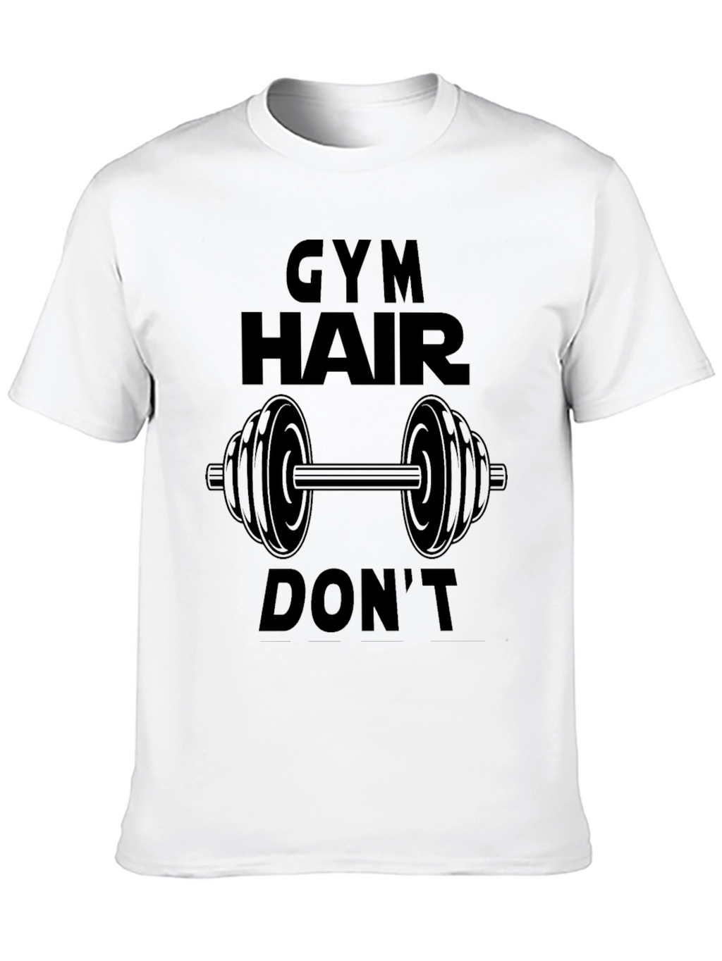 Gym Hair Dont Care Black T-Shirt