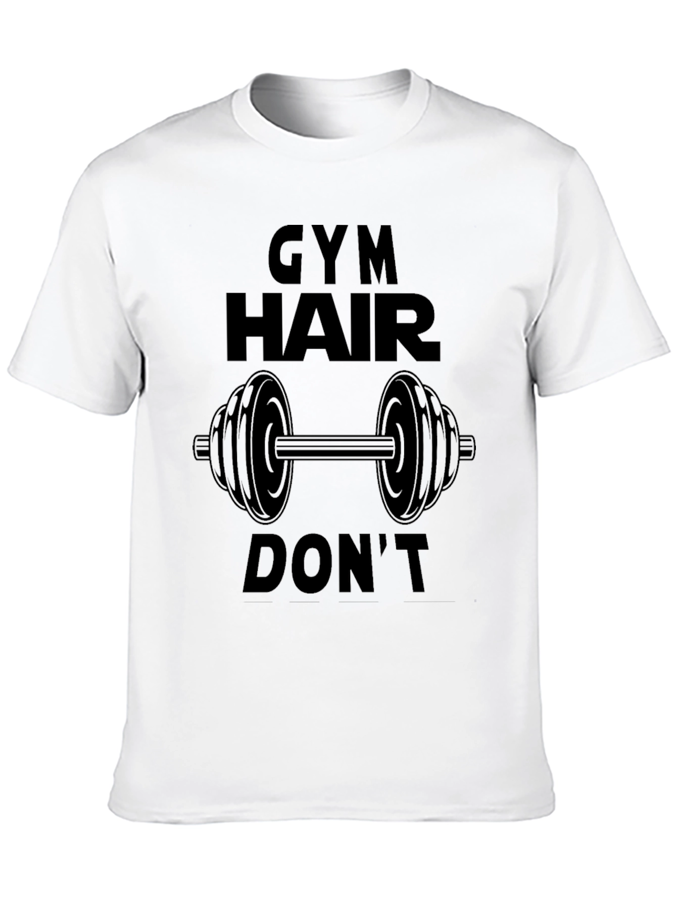 Gym Hair Dont Care Black T-Shirt