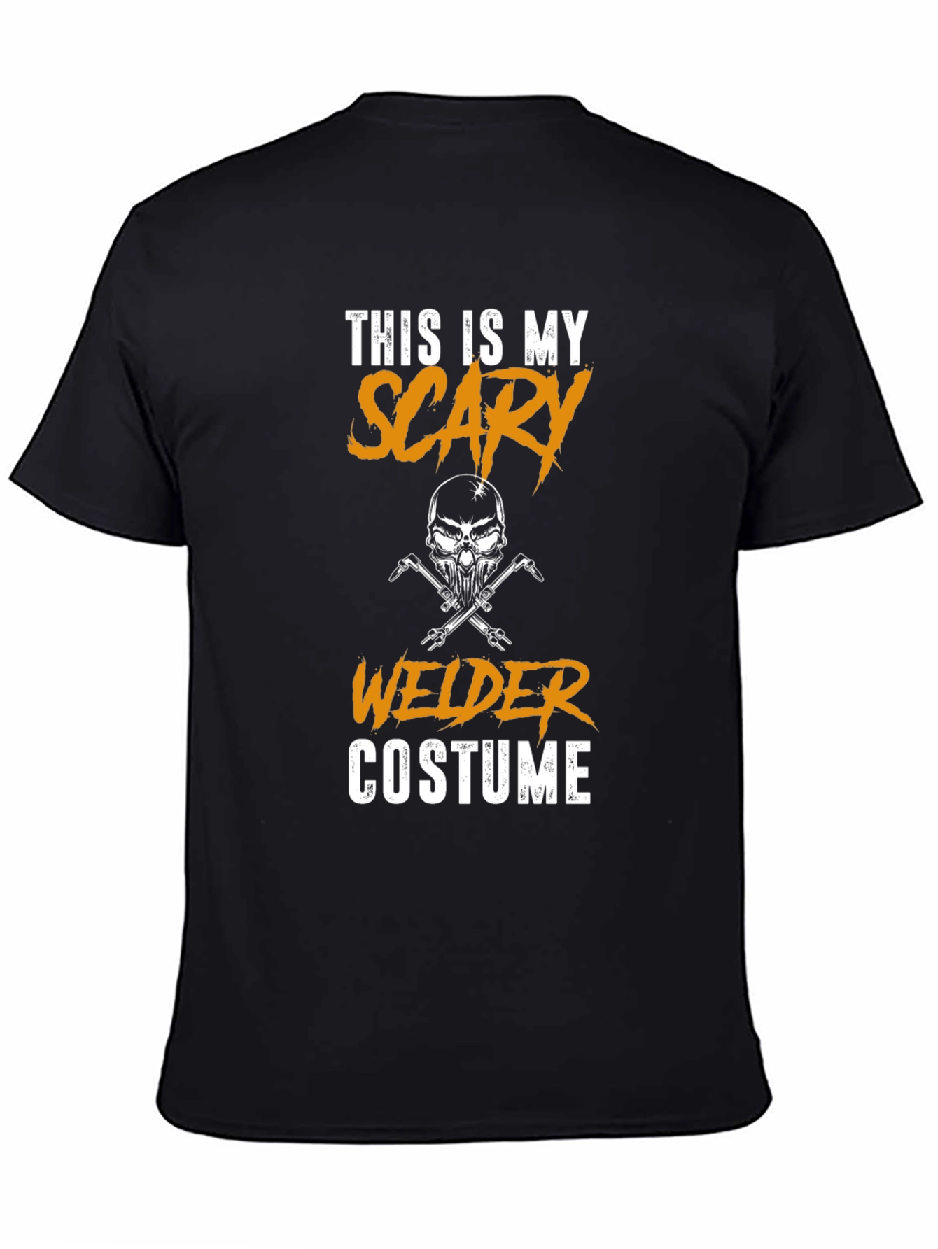 Scary Welder Costume Graphic Tee - Black
