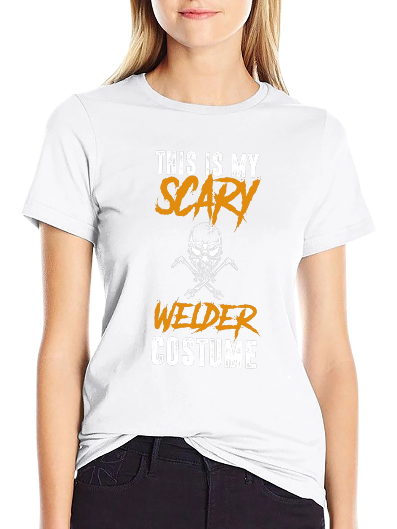 Scary Welder Costume Graphic Tee - Black