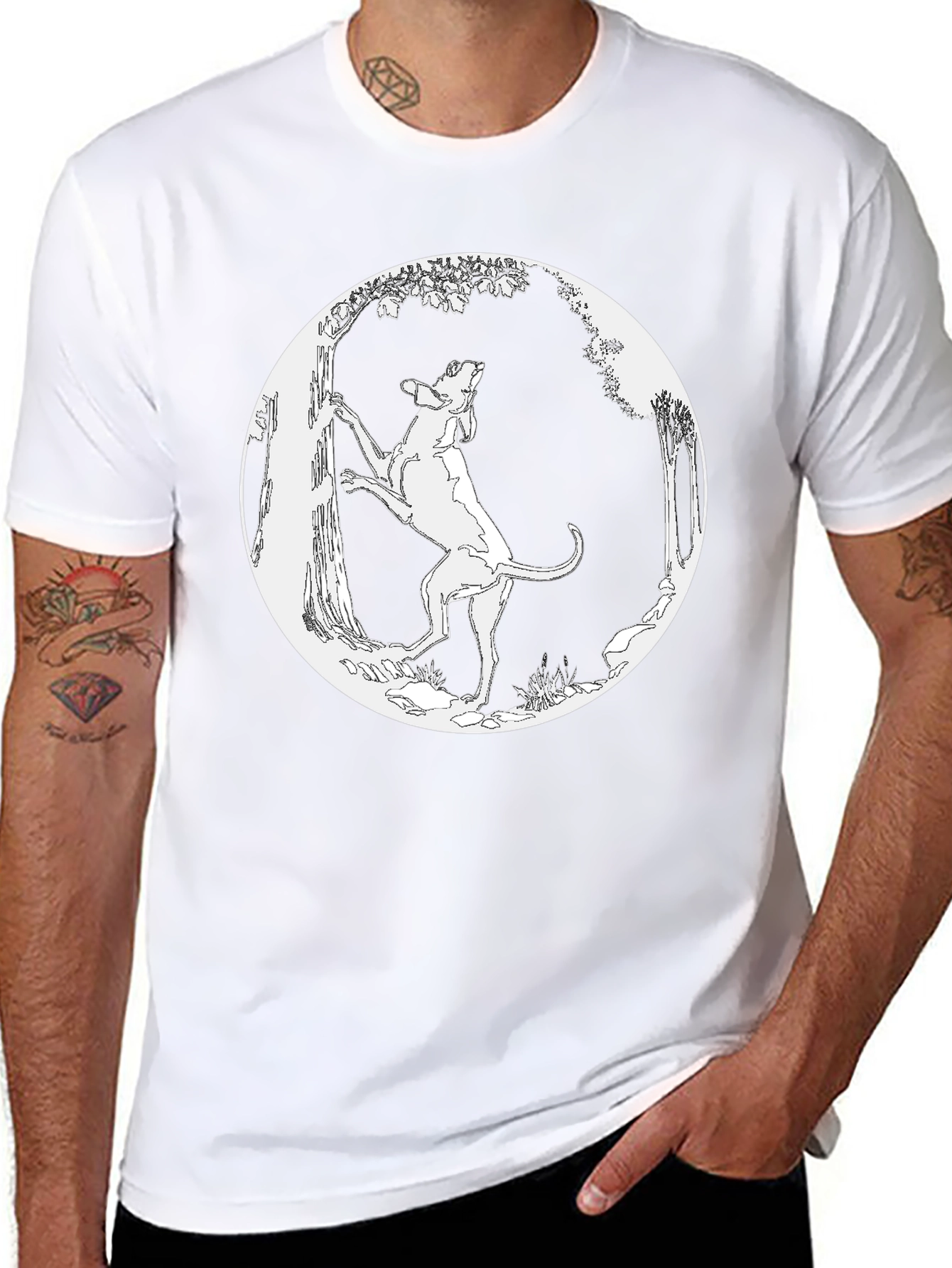 Hound Dog T-Shirt - Black Graphic Tee